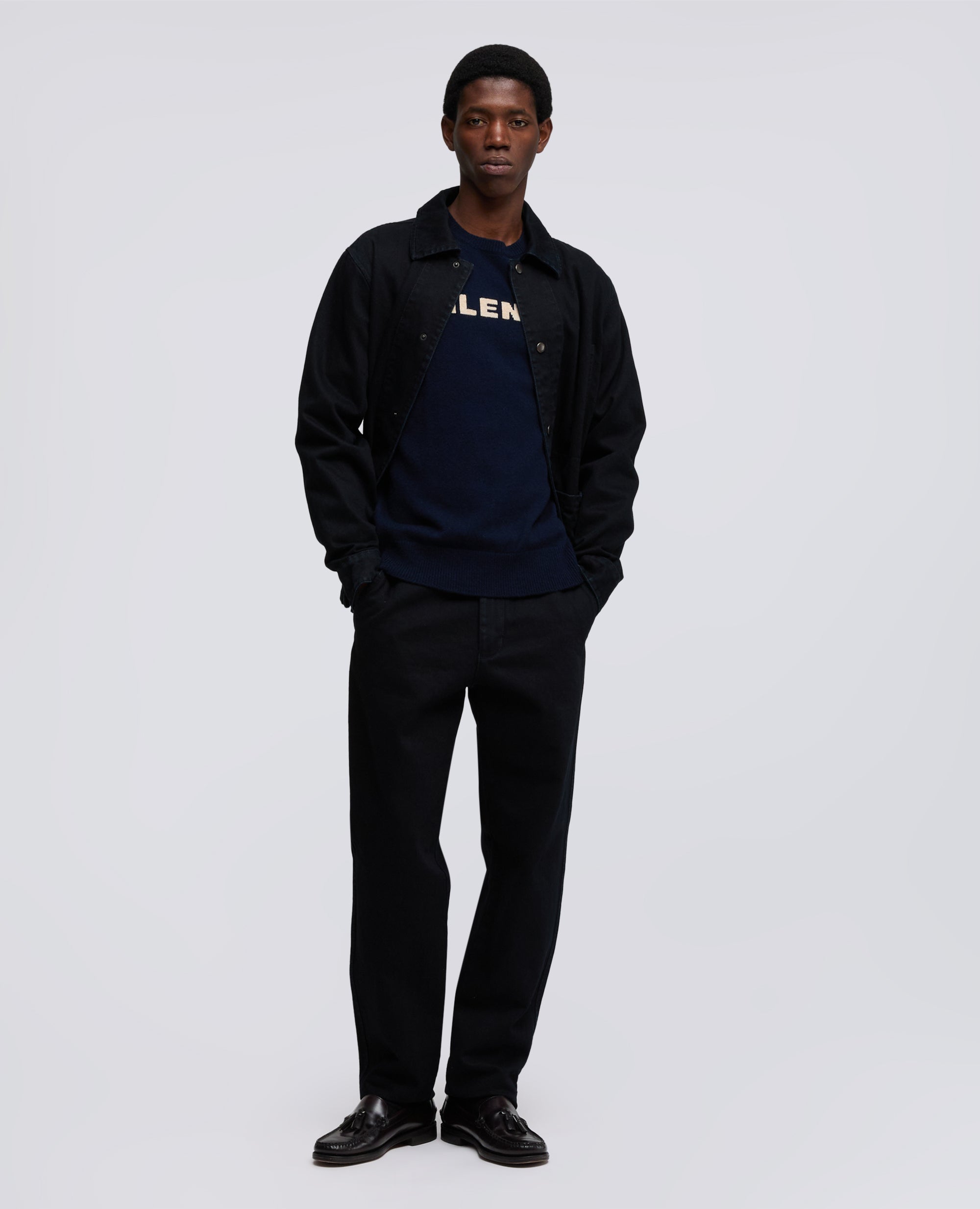 PANTALONE IN DENIM DI COTONE E POLIESTERE RICICLATO - BLU - ASPESI