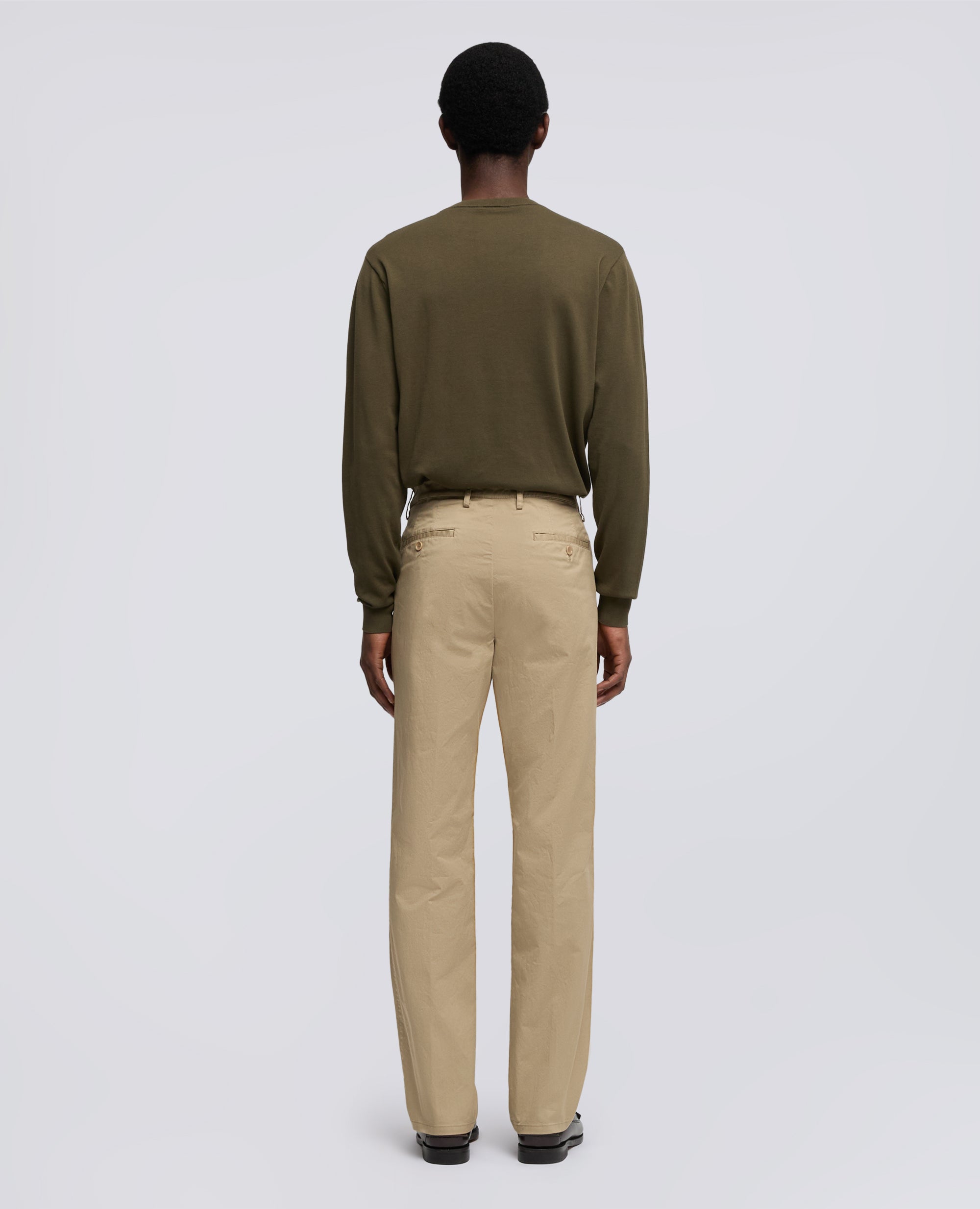 PANTALONE IN TWILL DI COTONE STRETCH - BEIGE - ASPESI