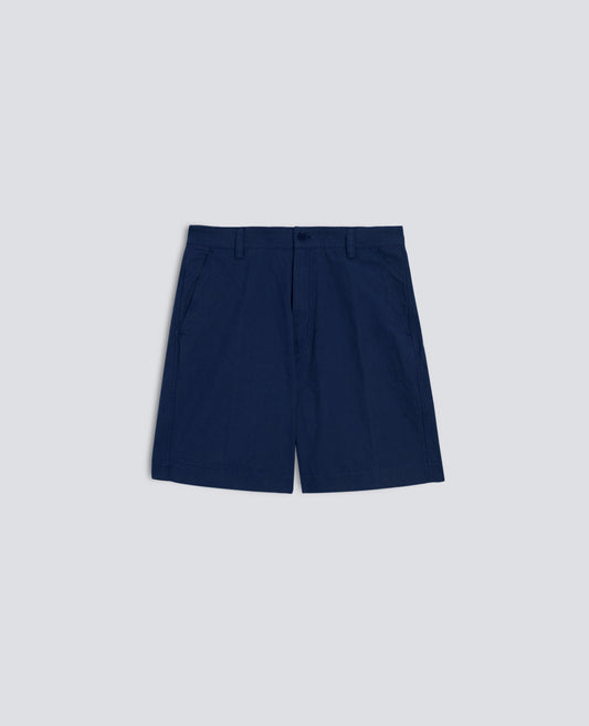 BERMUDA IN CANVAS DI COTONE TINTO PEZZA - BLU - ASPESI
