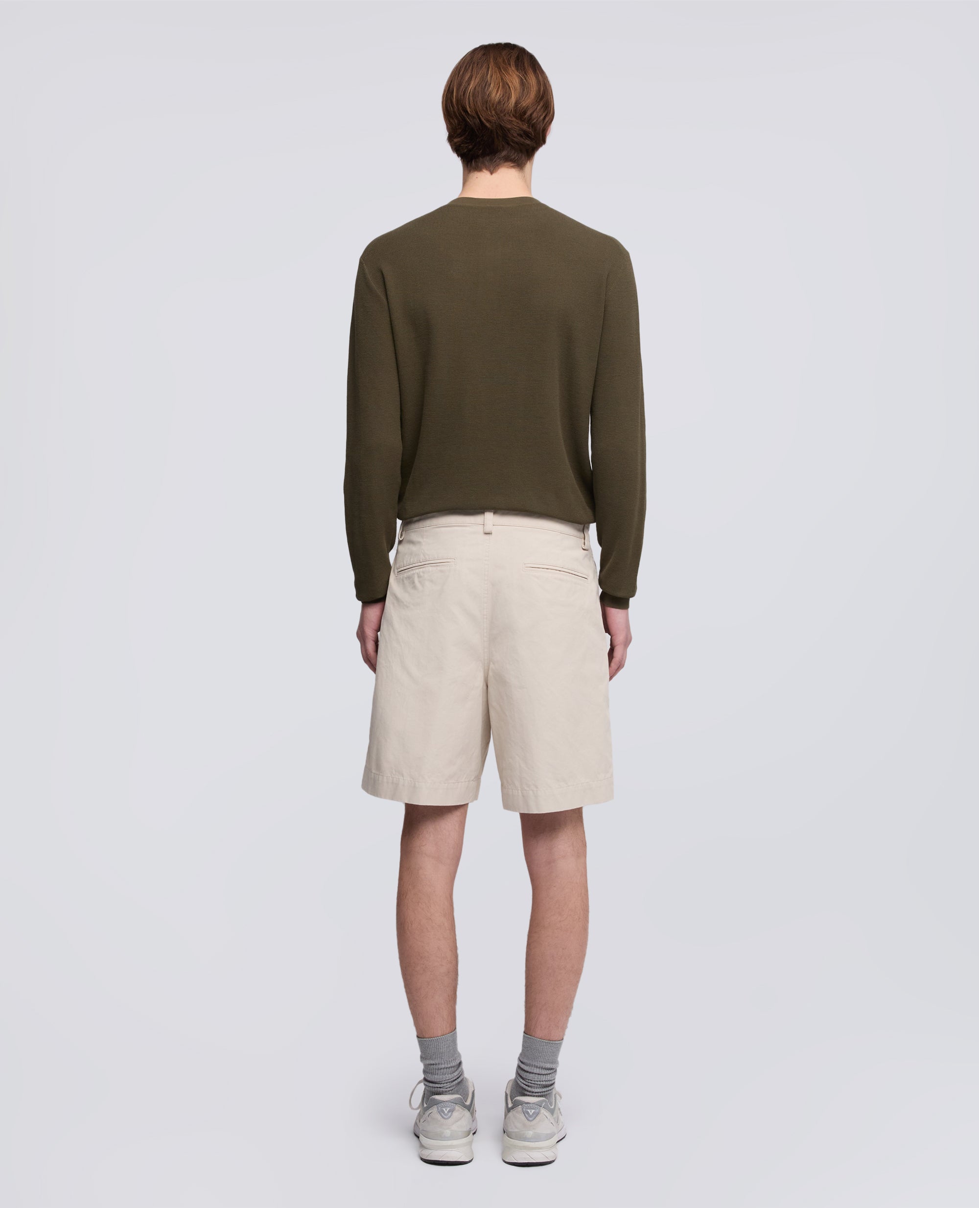 BERMUDA IN CANVAS DI COTONE TINTO PEZZA - BEIGE - ASPESI