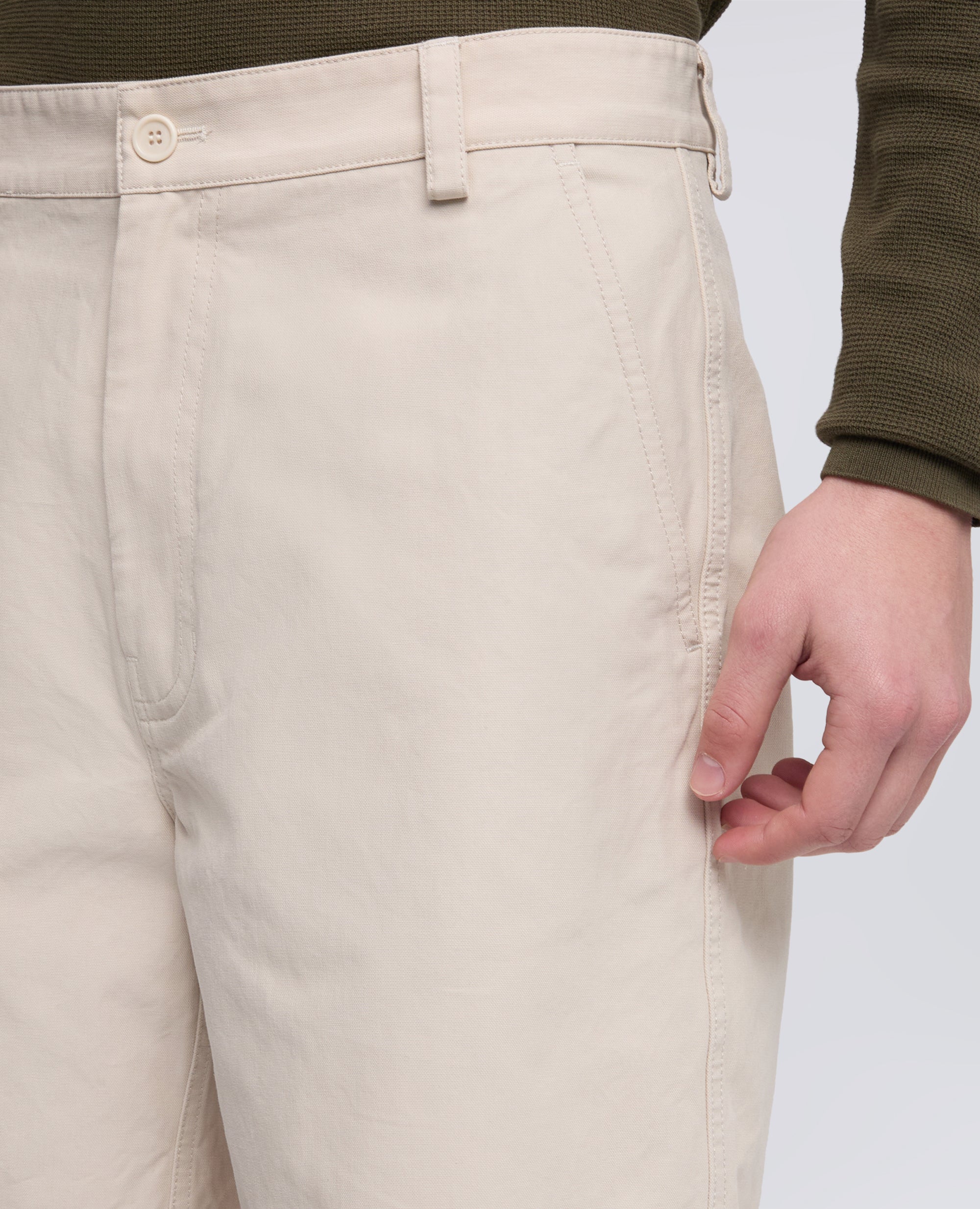 BERMUDA IN CANVAS DI COTONE TINTO PEZZA - BEIGE - ASPESI
