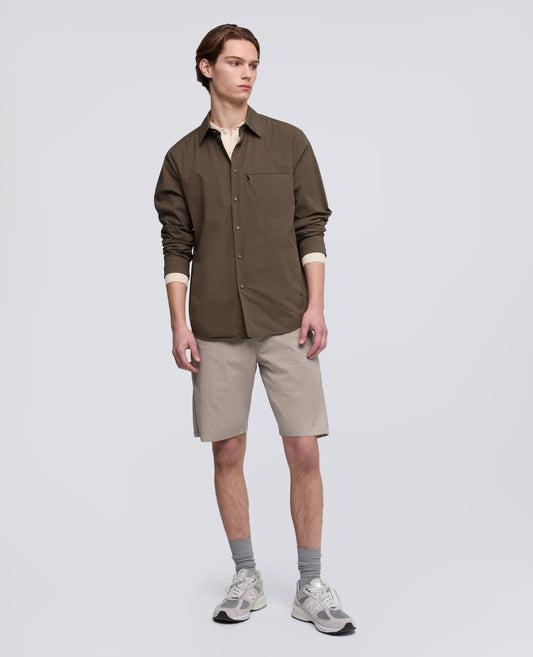 BERMUDA CHINO IN POPELINE DI COTONE E NYLON - BEIGE - ASPESI