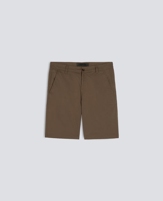 BERMUDA CHINO IN POPELINE DI COTONE E NYLON - VERDE - ASPESI