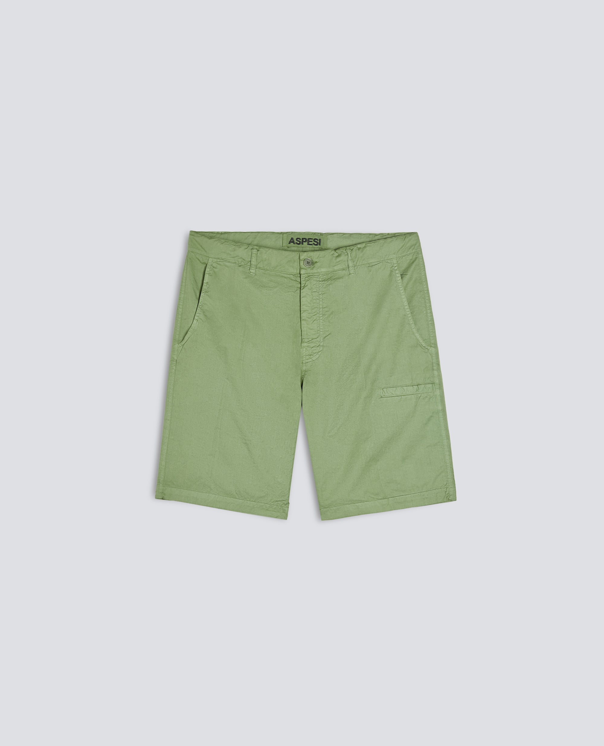 BERMUDA IN MICRO TWILL DI COTONE - VERDE - ASPESI