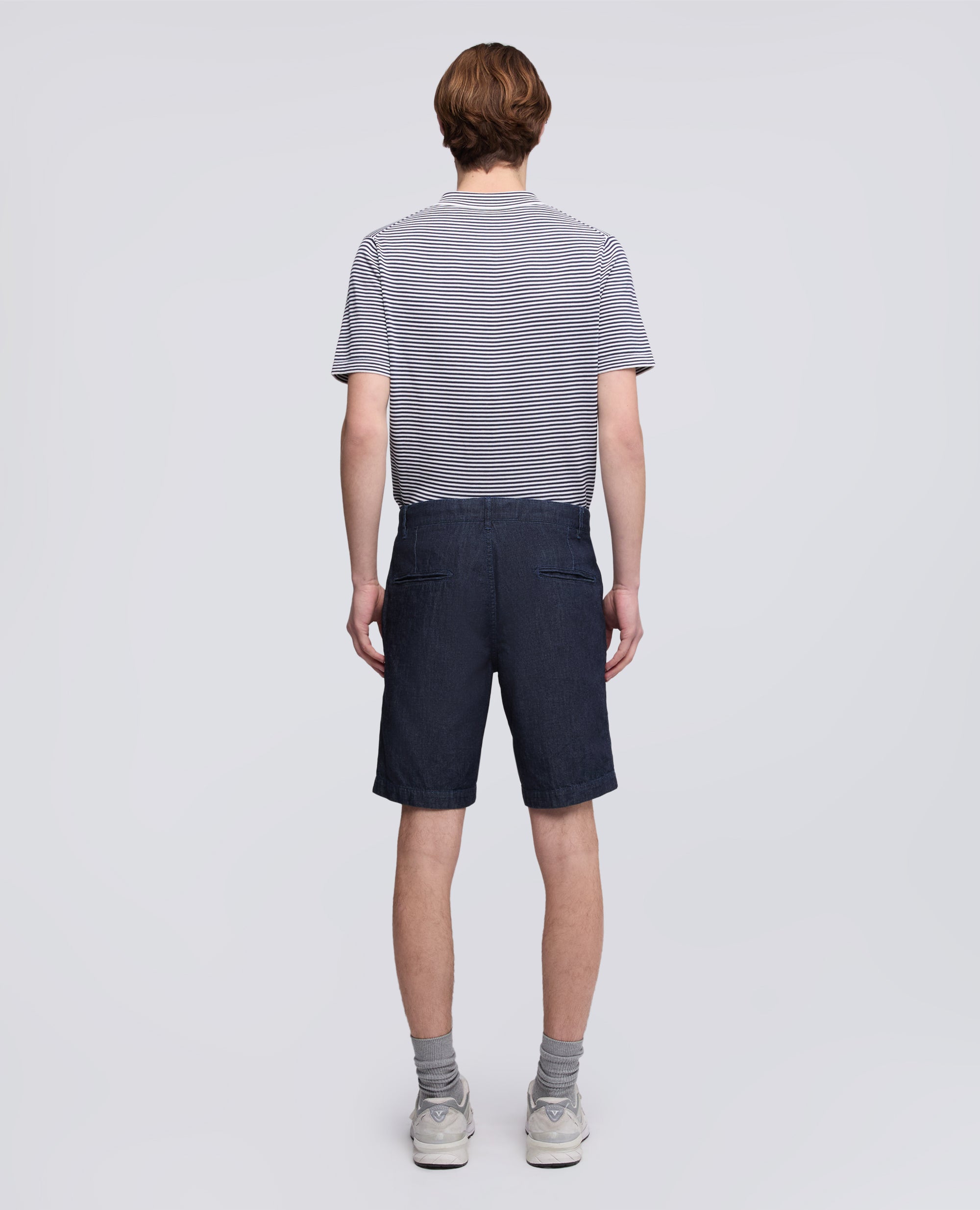 BERMUDA IN DENIM DI COTONE LEGGERO - BLU - ASPESI