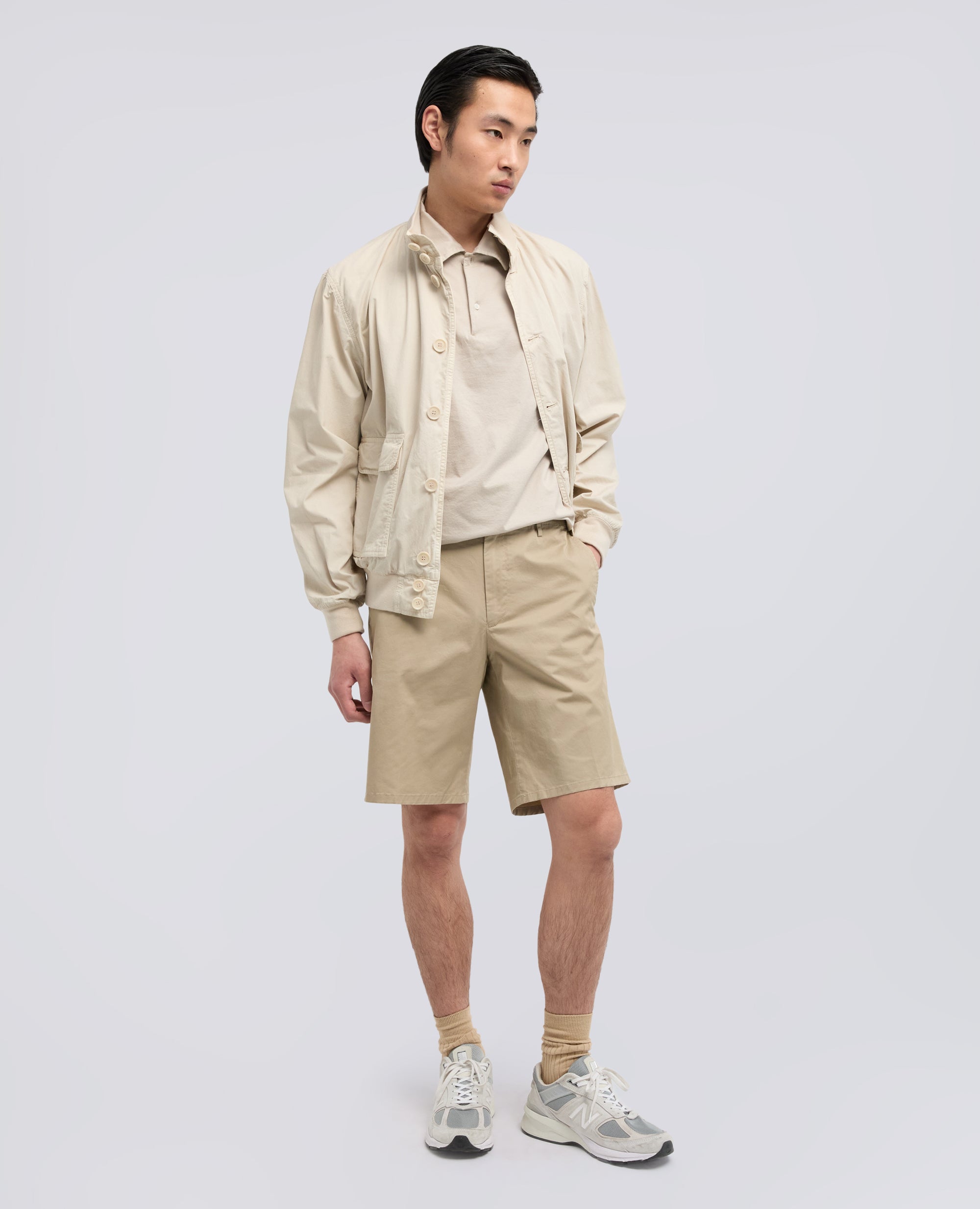 BERMUDA IN TWILL DI COTONE STRETCH - BEIGE - ASPESI
