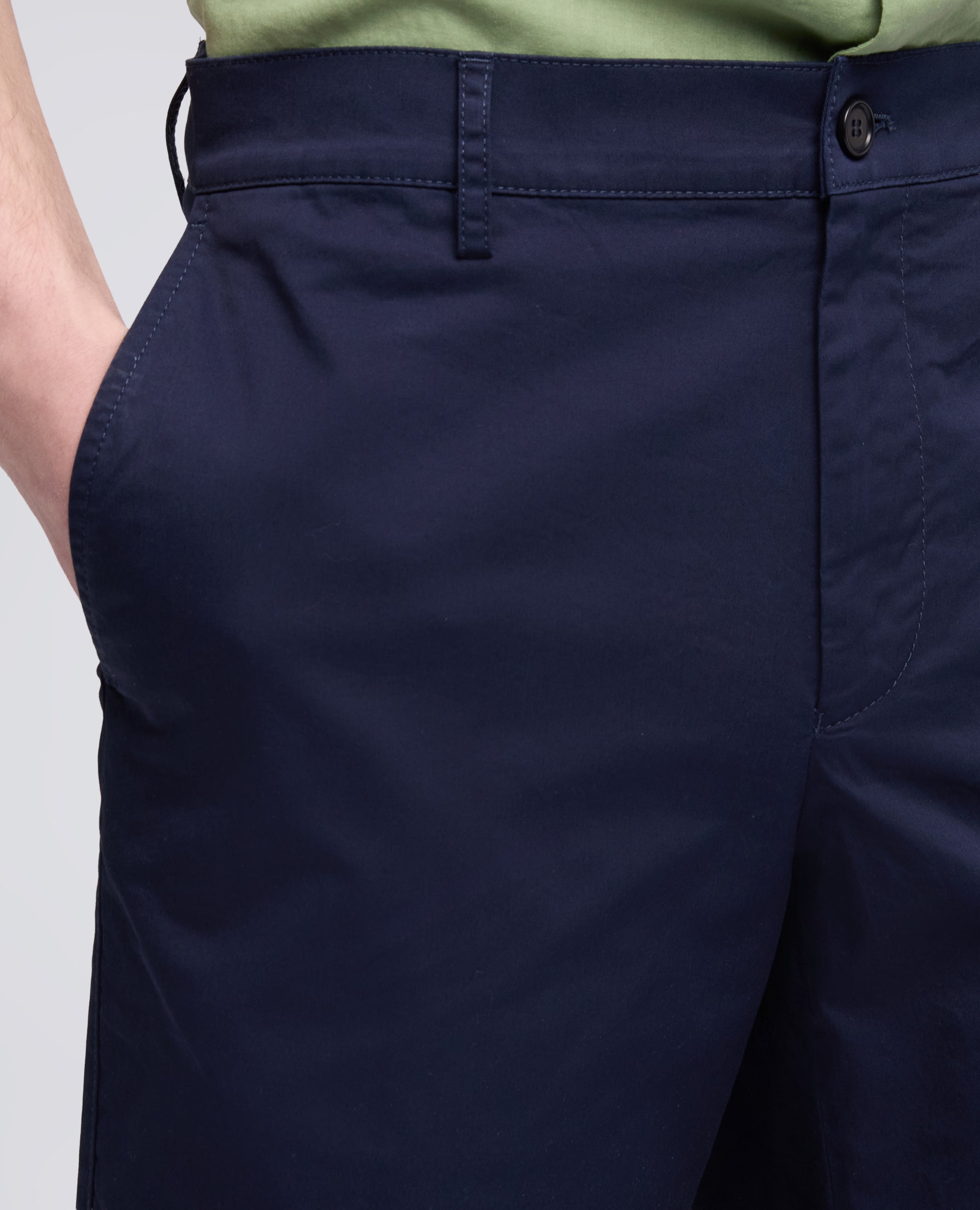 BERMUDA IN TWILL DI COTONE STRETCH - BLU - ASPESI