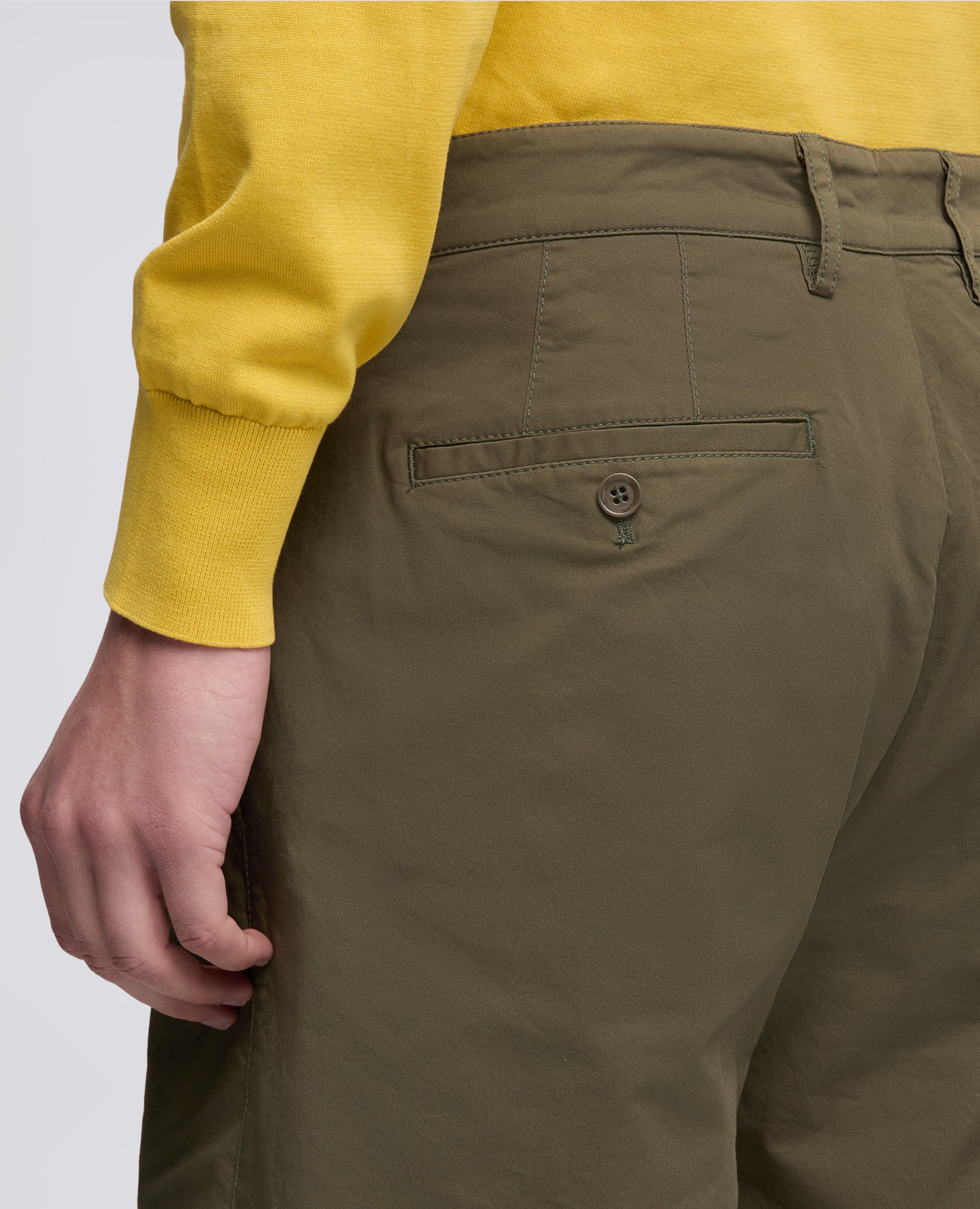 BERMUDA IN TWILL DI COTONE STRETCH - VERDE - ASPESI