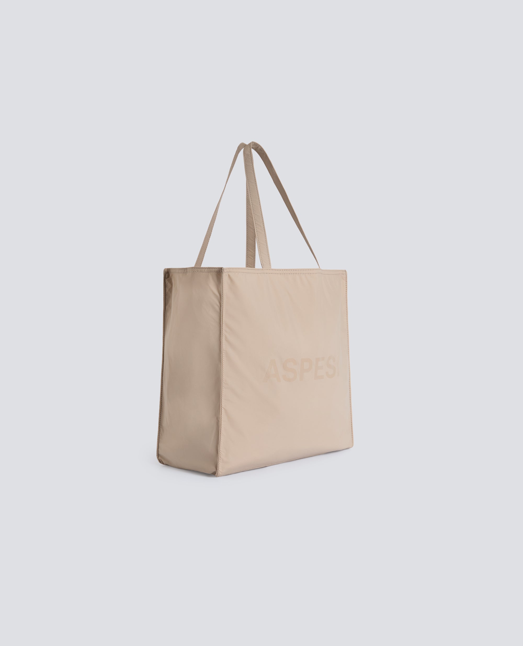 BORSA SHOPPING IN NYLON - BEIGE - ASPESI