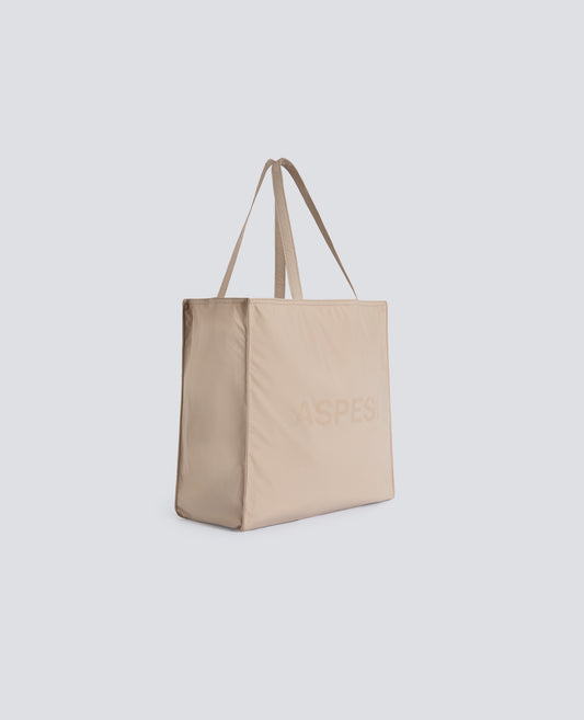 BORSA SHOPPING IN NYLON - BEIGE - ASPESI