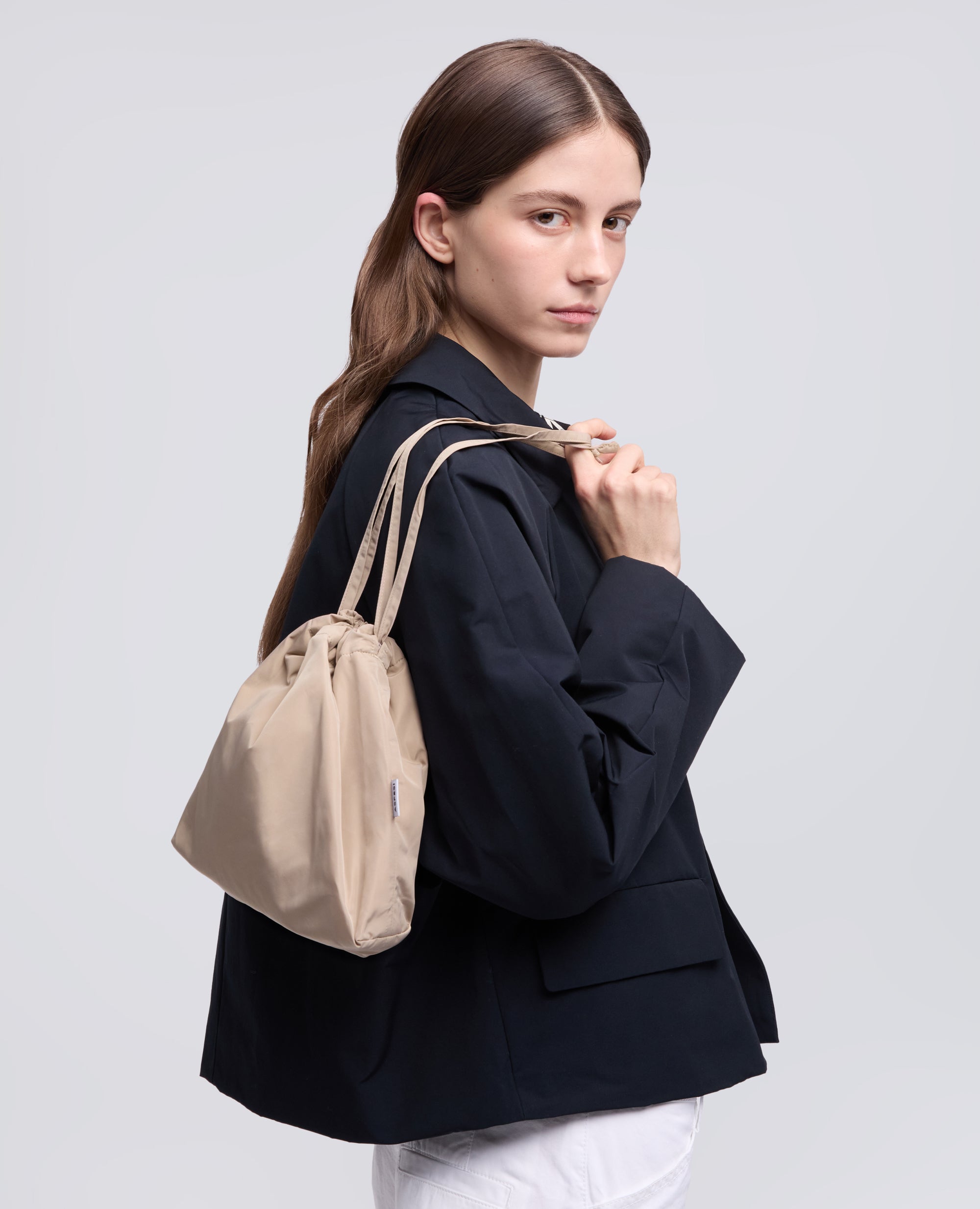 BOLSO CON CORREA - BEIGE - ASPESI