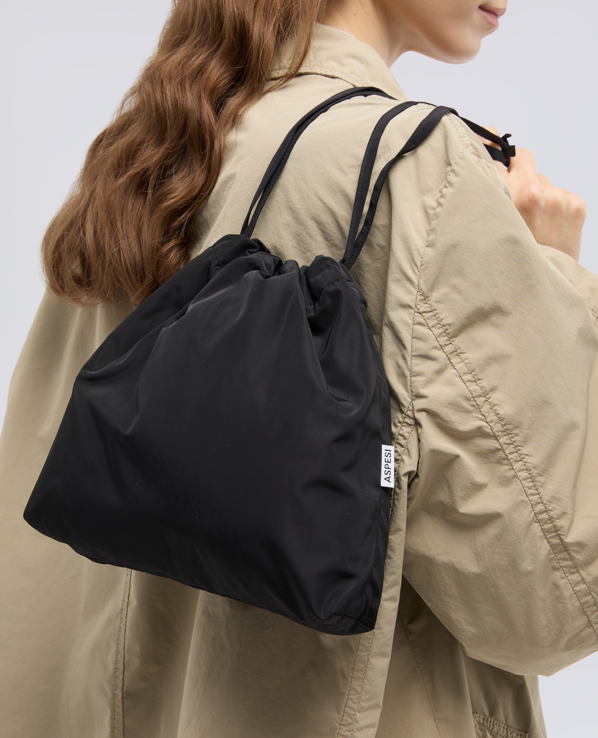 SAC AVEC SANGLE D'EPAULE - NERO - ASPESI