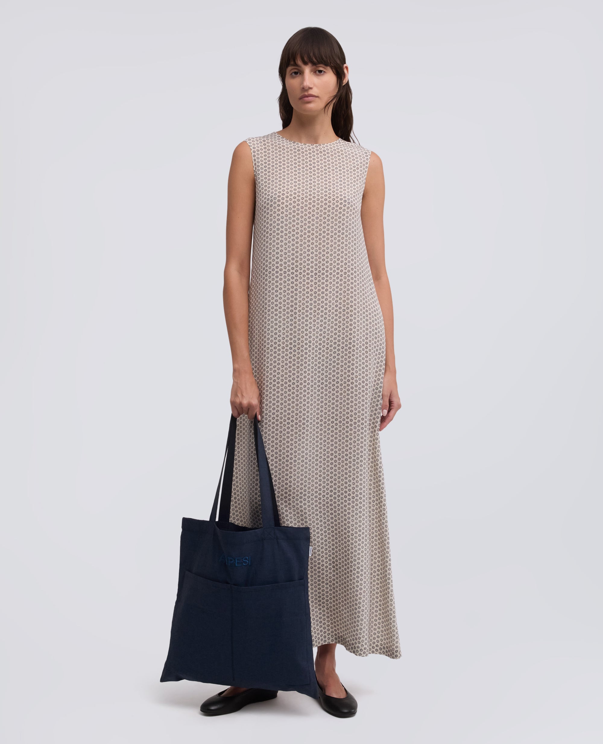 SAC FOURRE-TOUT CHAMBRAY - BLU - ASPESI