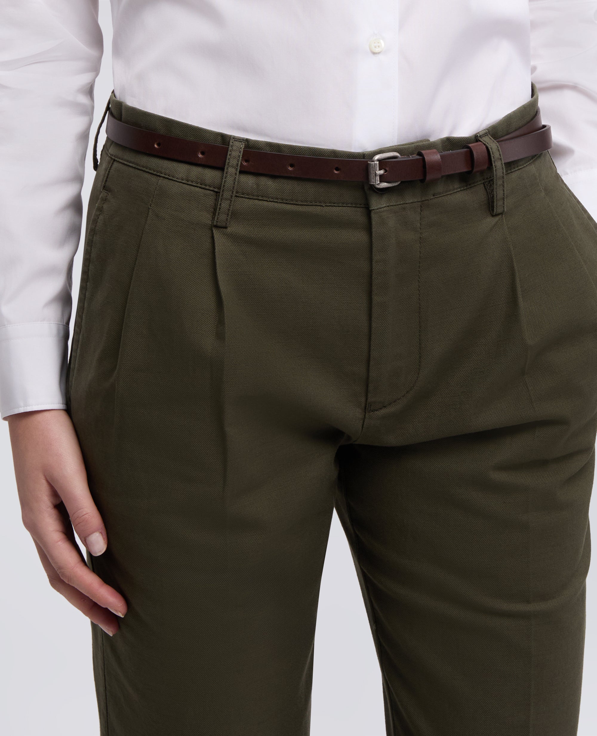CINTURA DA DONNA IN PELLE - MARRONE - ASPESI