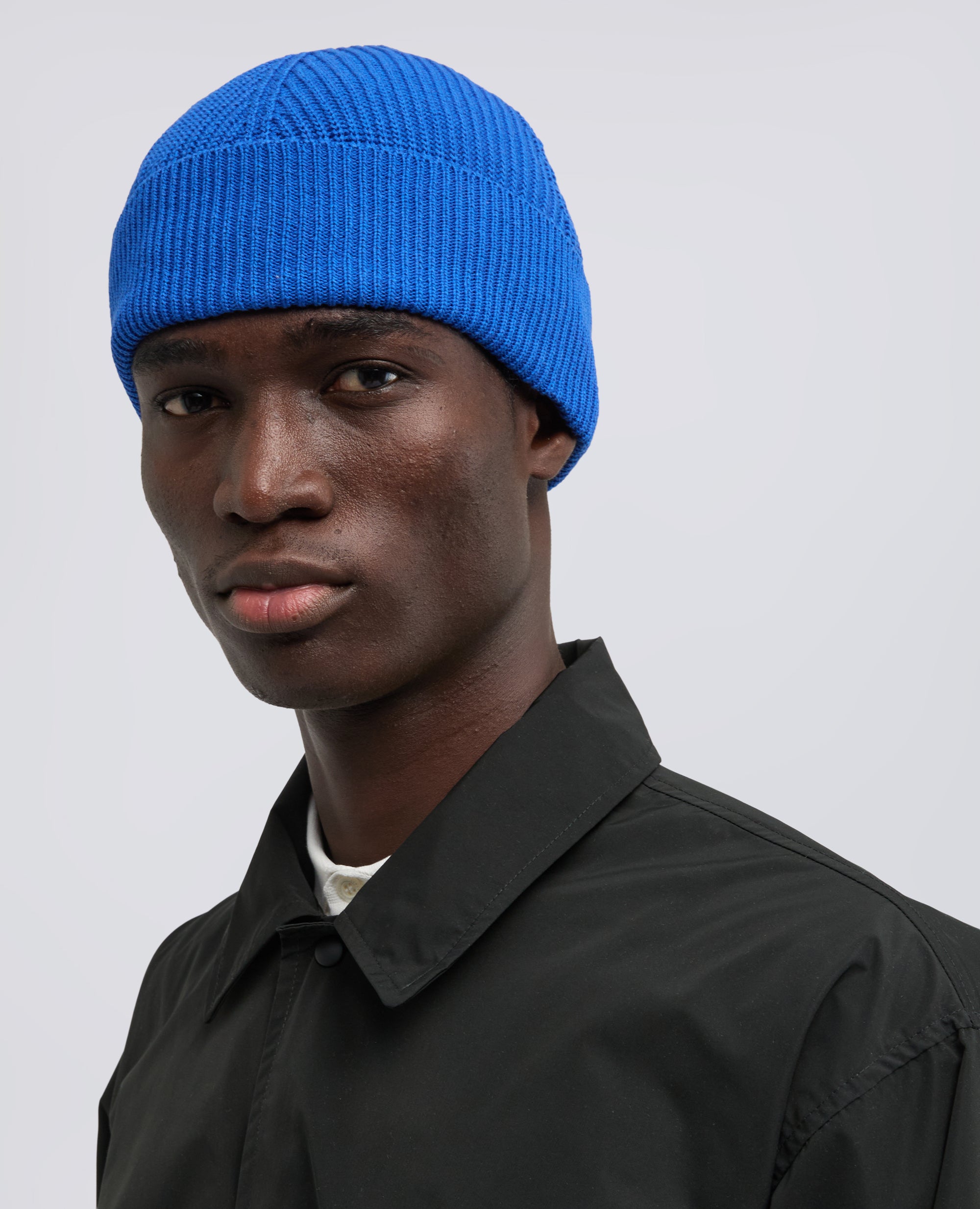 CAPPELLO IN COTONE GIAPPONESE DRY TOUCH - BLU - ASPESI
