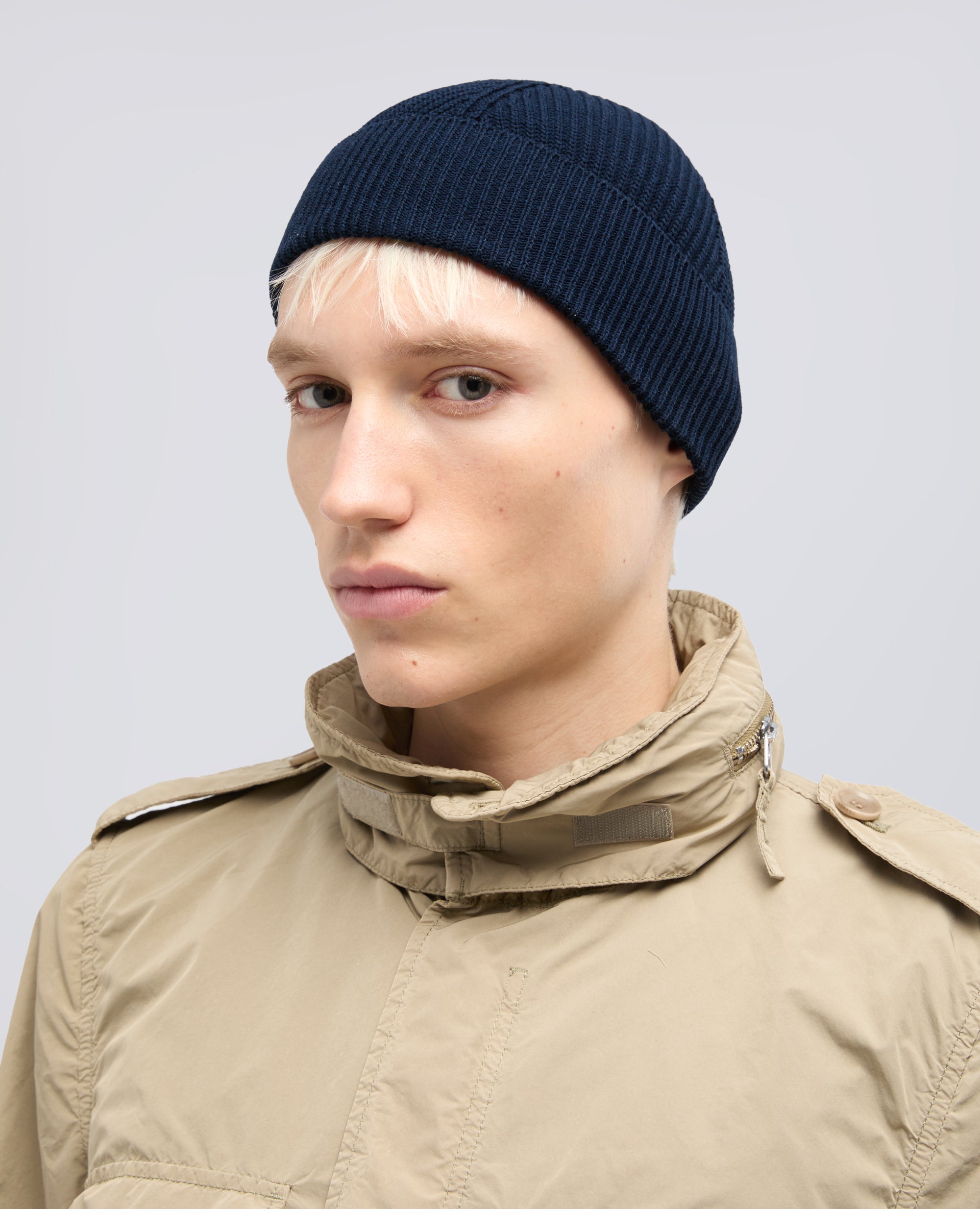 CAPPELLO IN COTONE GIAPPONESE DRY TOUCH - BLU - ASPESI