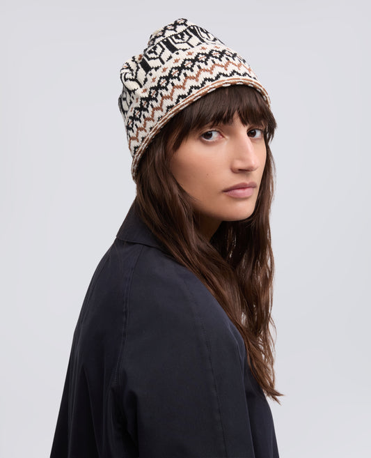 CAPPELLO IN FILATO MISTO COTONE, CANAPA E LANA - MULTICOLOR - ASPESI