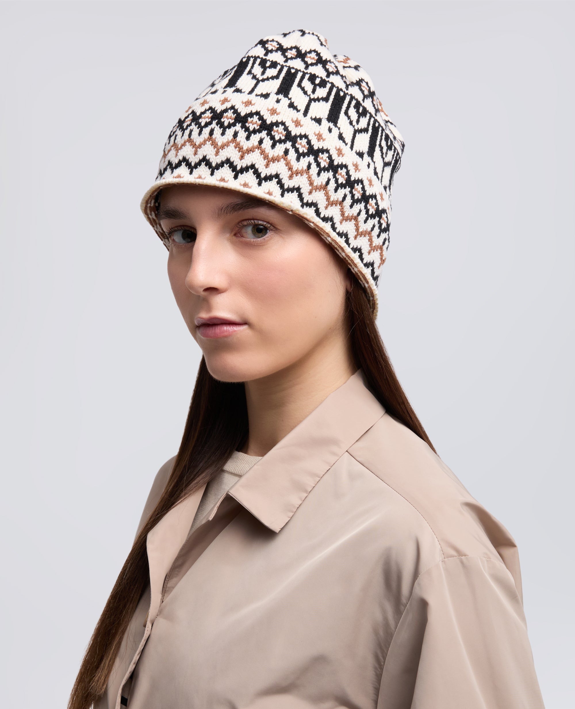 CAPPELLO IN FILATO MISTO COTONE, CANAPA E LANA - MULTICOLOR - ASPESI