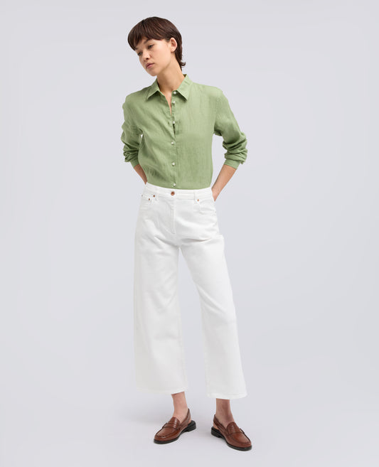 PANTALONE IN DENIM DI COTONE STRETCH - NATURALE - ASPESI