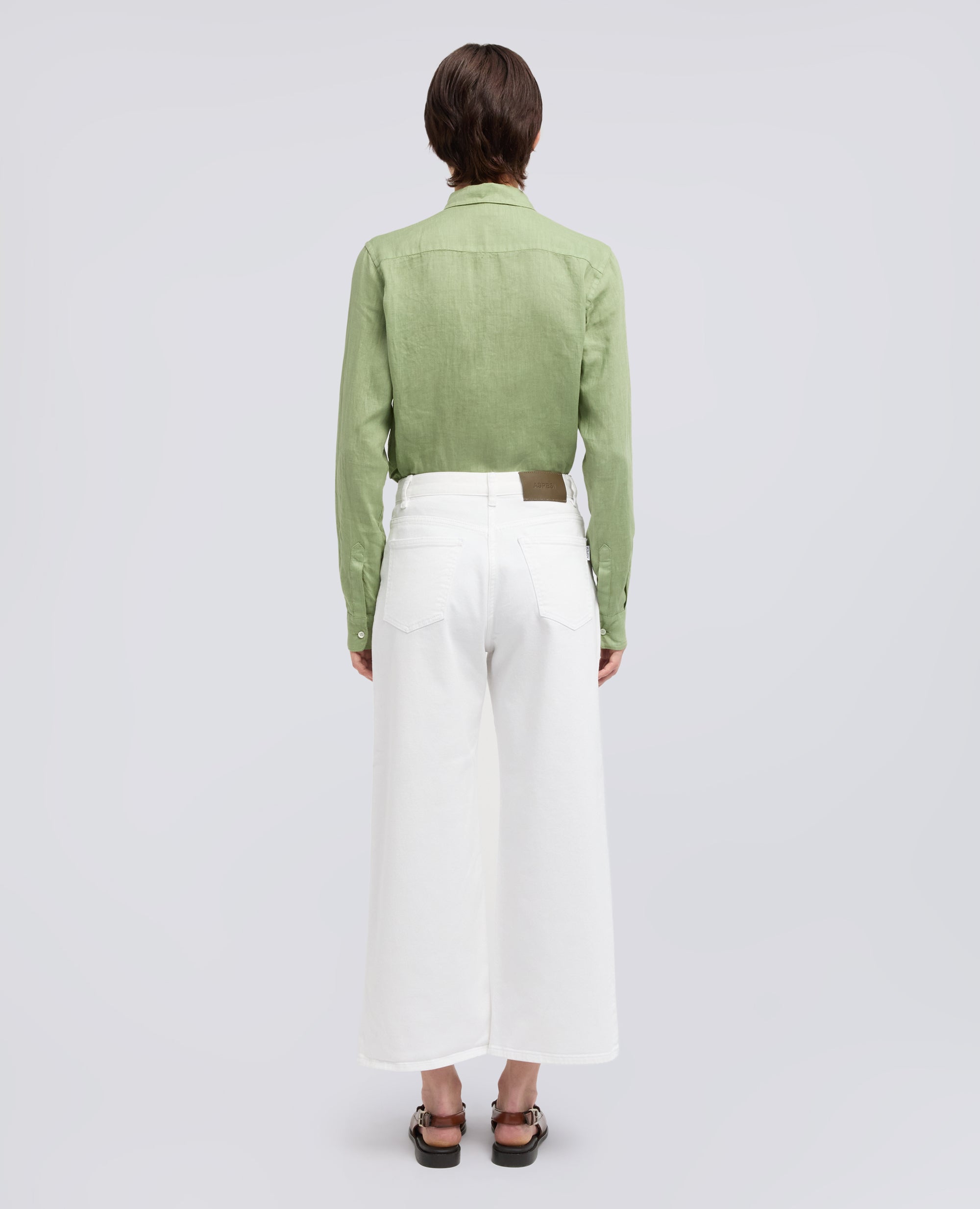 PANTALONE IN DENIM DI COTONE STRETCH - NATURALE - ASPESI