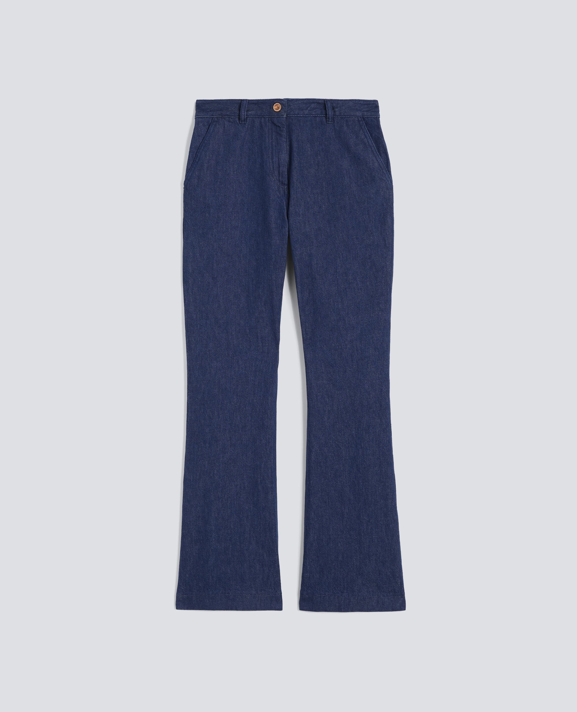 PANTALONE IN DENIM TWILL DI COTONE E LYOCELL - BLU - ASPESI