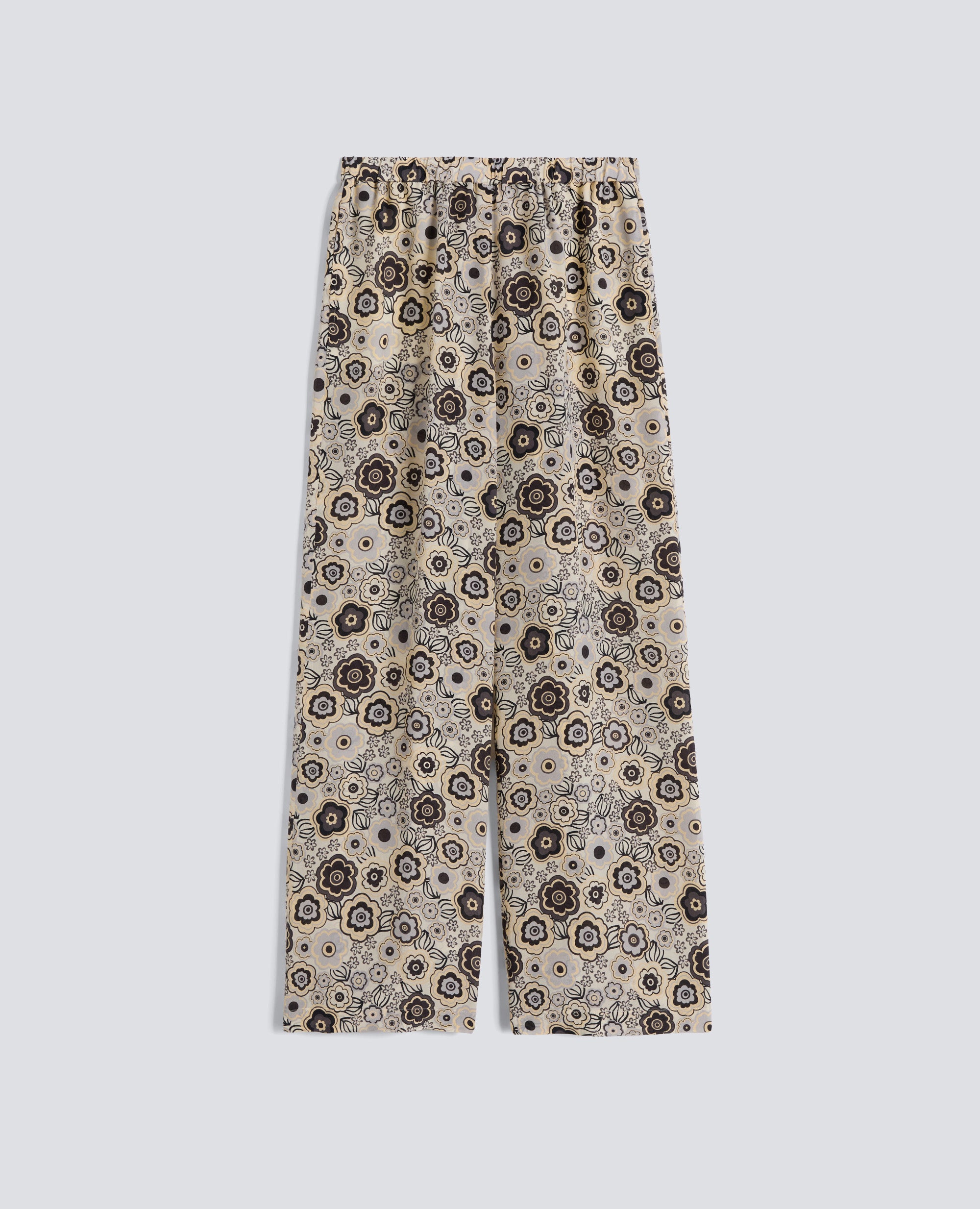 PANTALONE IN CREPE DE CHINE DI SETA - MULTICOLOR - ASPESI