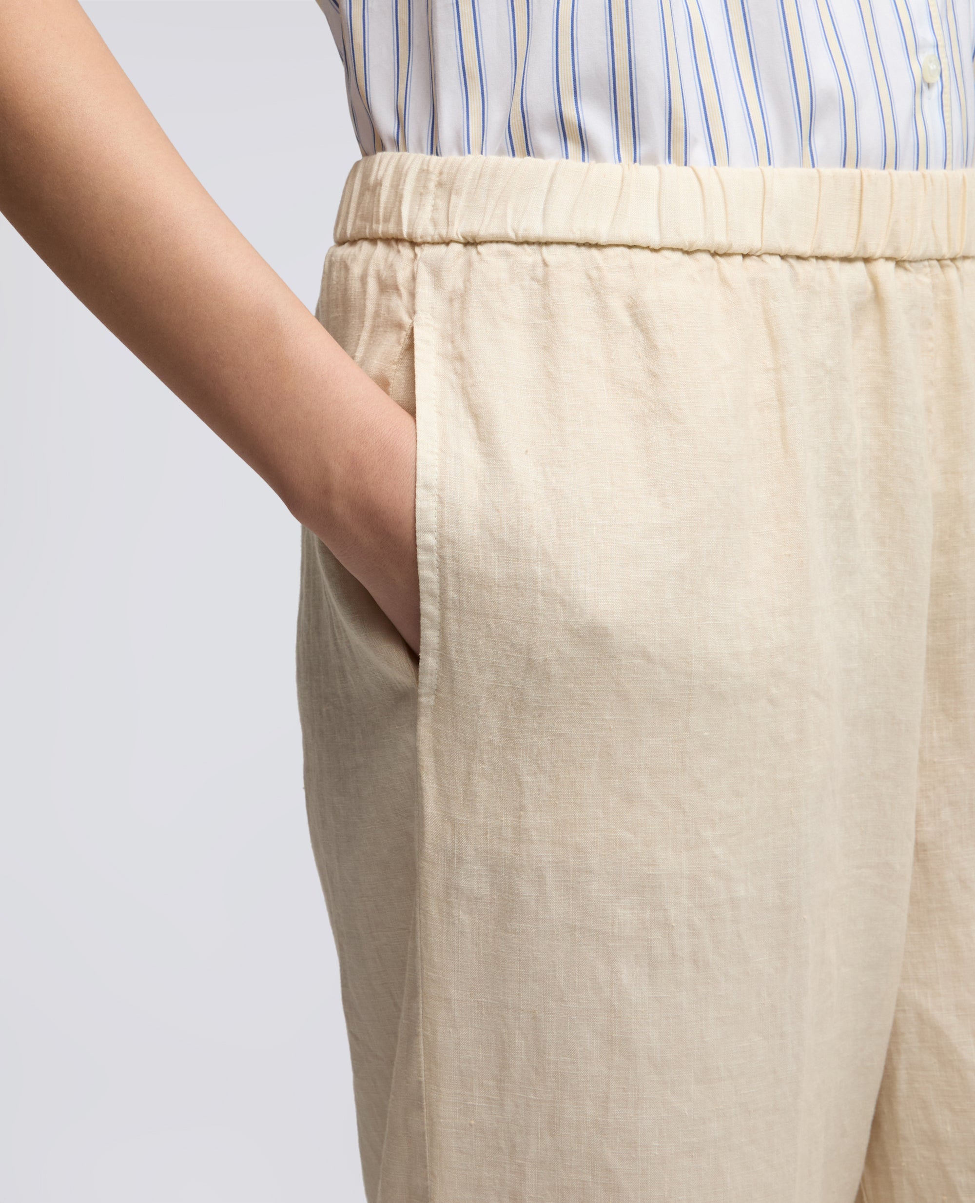 PANTALONE IN LINO - NATURALE - ASPESI