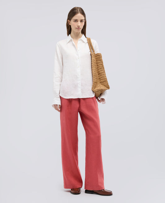 PANTALONE IN LINO - ARANCIO - ASPESI
