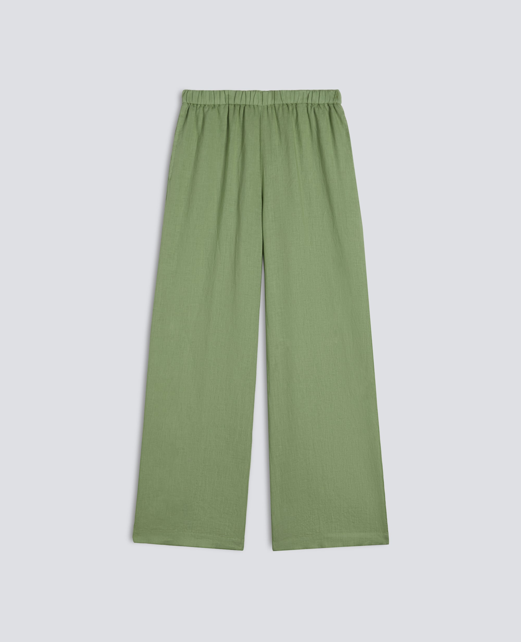 PANTALONE IN LINO - VERDE - ASPESI