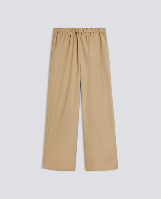 PANTALON EN COTON POPELINE - BEIGE - ASPESI