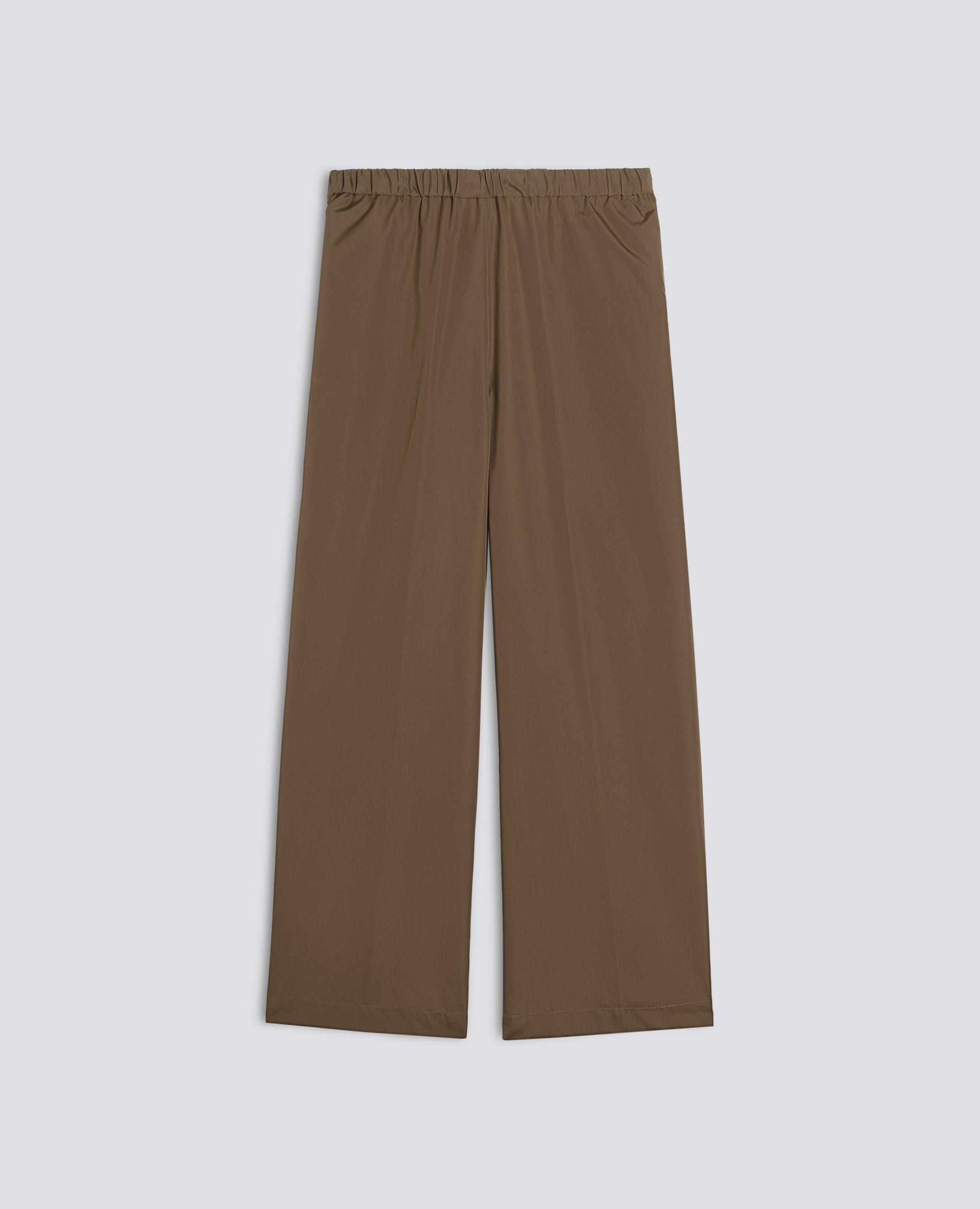 PANTALONE IN POPELINE DI COTONE - VERDE - ASPESI