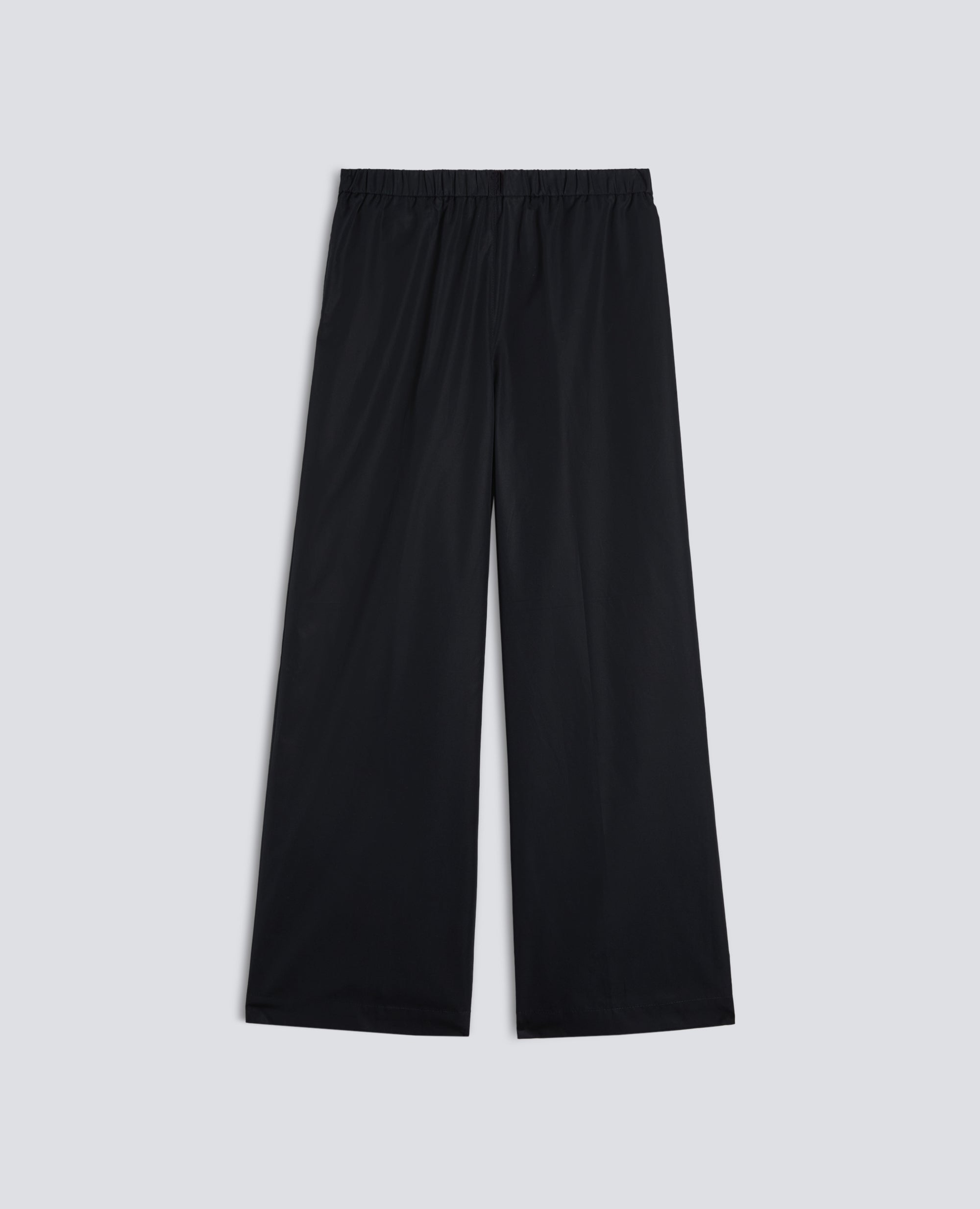 PANTALONE IN POPELINE DI COTONE - NERO - ASPESI