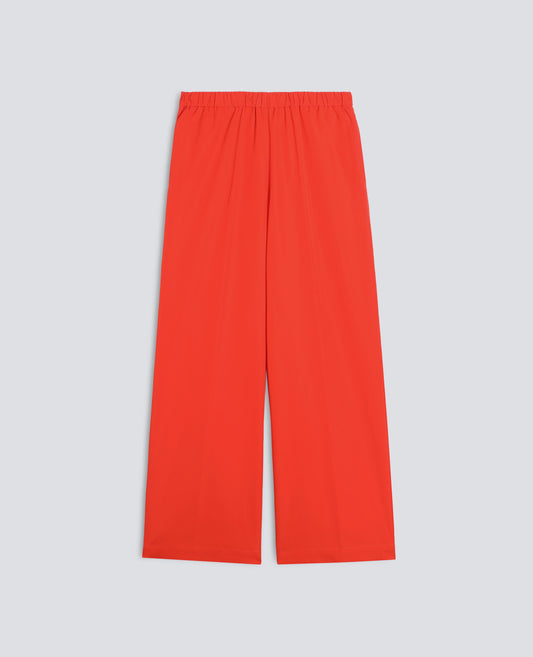 PANTALONE IN POPELINE DI COTONE - ROSSO - ASPESI