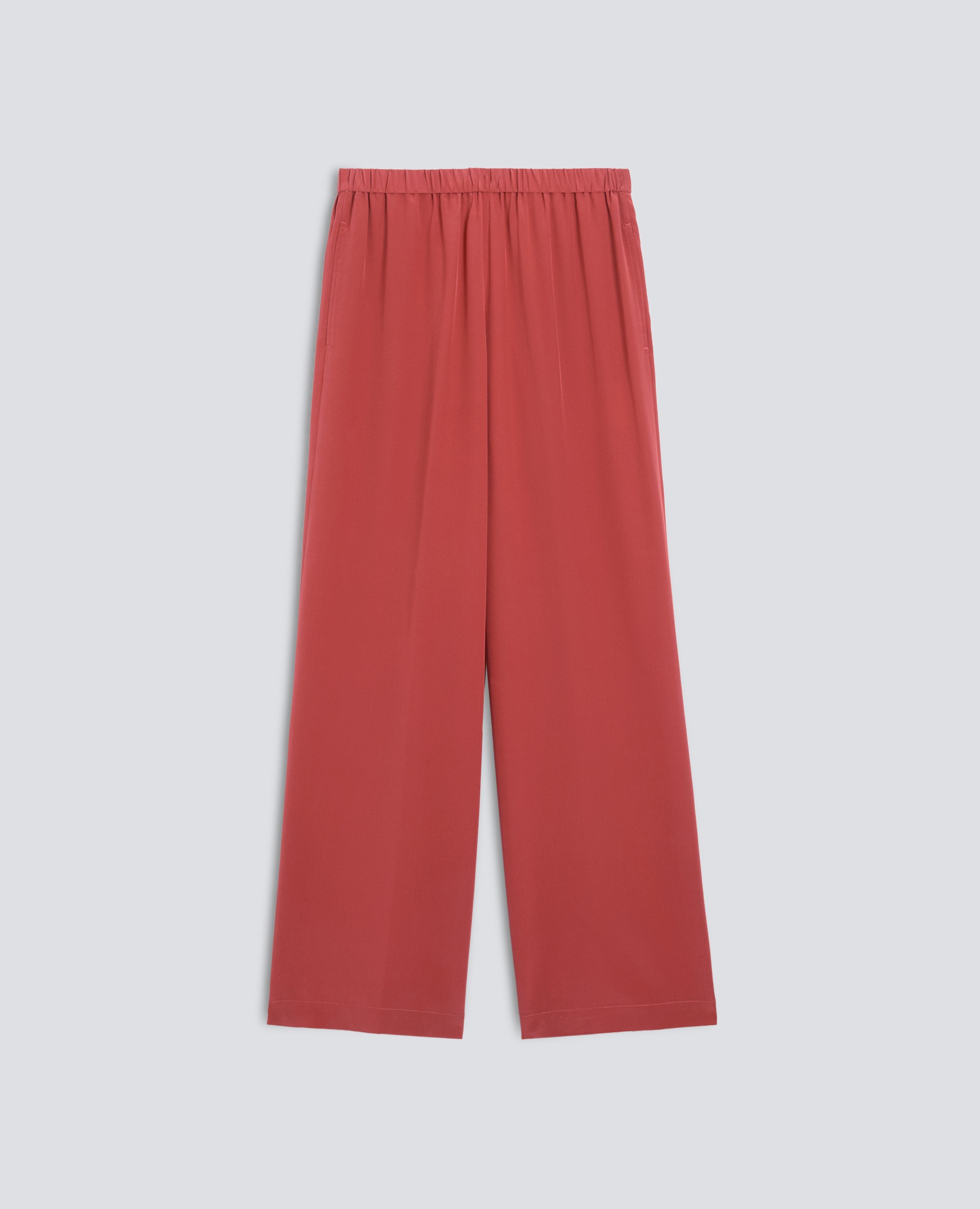PANTALONE IN CREPE DE CHINE SETA - ARANCIO - ASPESI