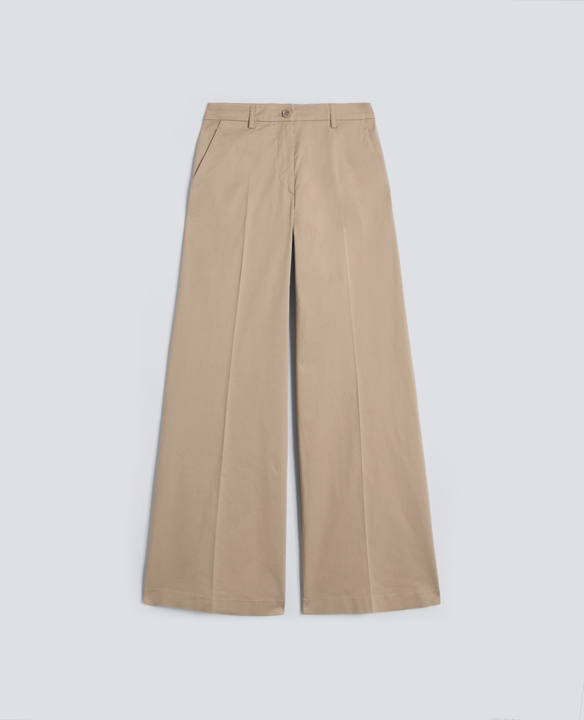 PANTALONE IN TWILL DI COTONE STRETCH - BEIGE - ASPESI