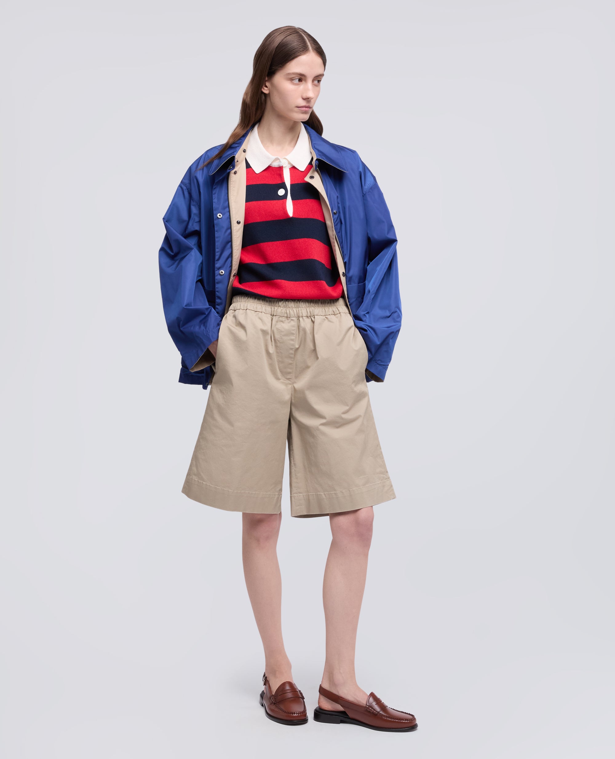 BERMUDA IN TWILL DI COTONE STRETCH - BEIGE - ASPESI