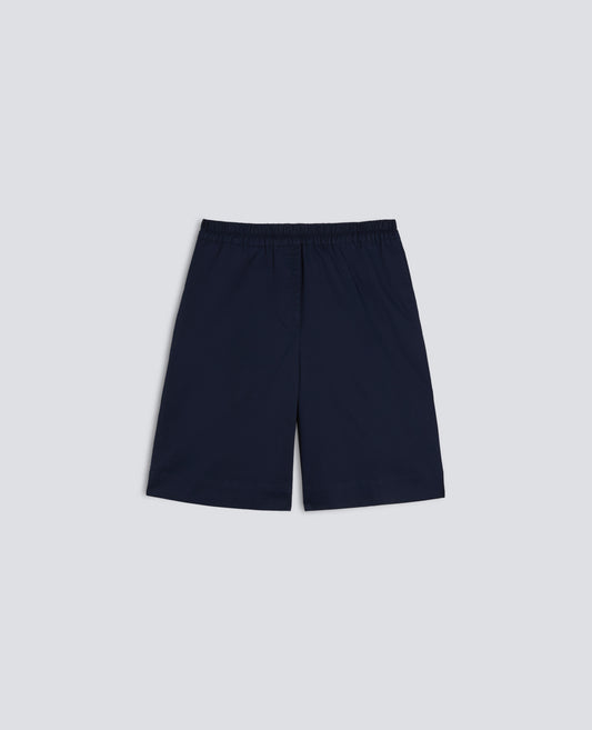 BERMUDA IN TWILL DI COTONE STRETCH - BLU - ASPESI