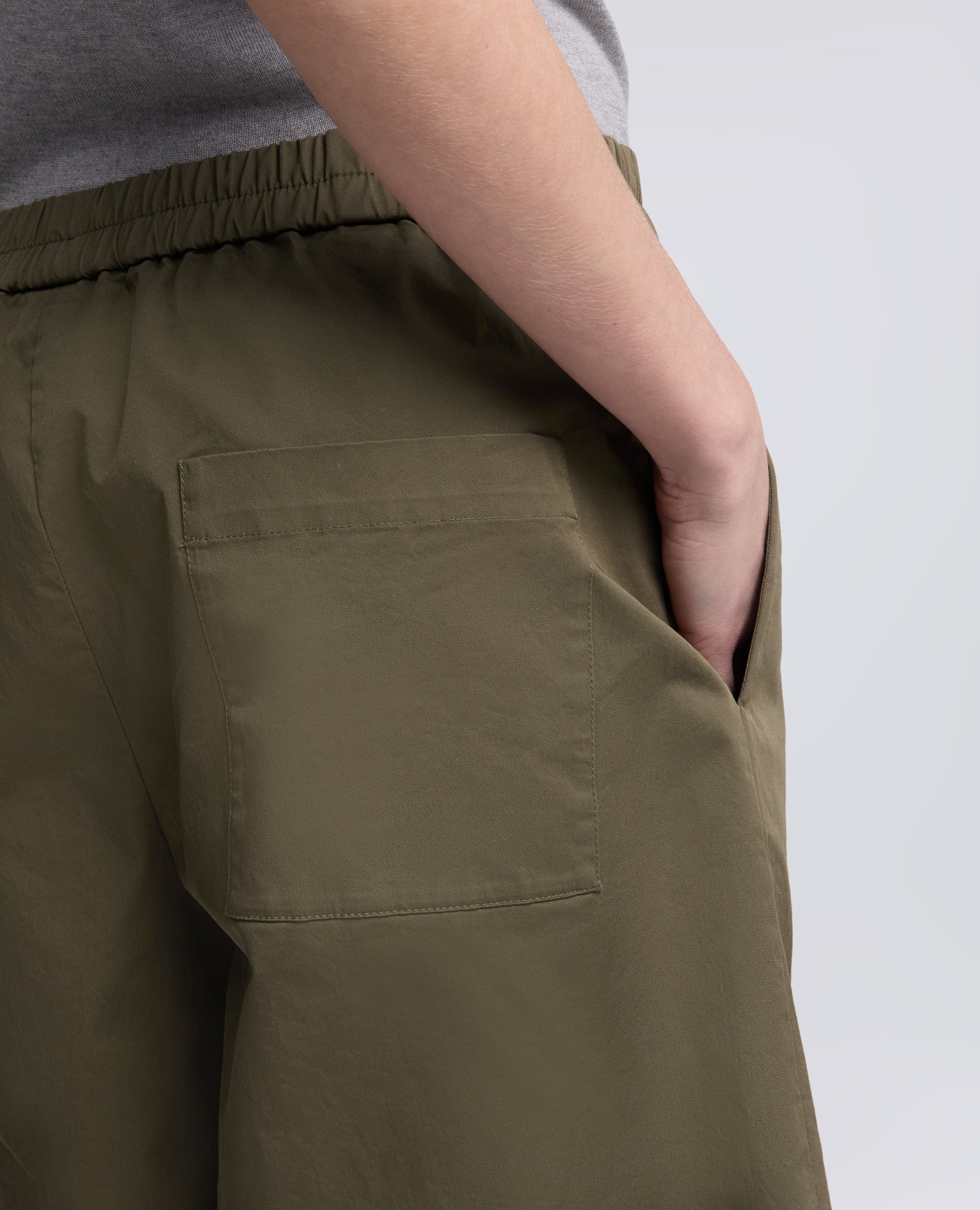 BERMUDA IN TWILL DI COTONE STRETCH - VERDE - ASPESI