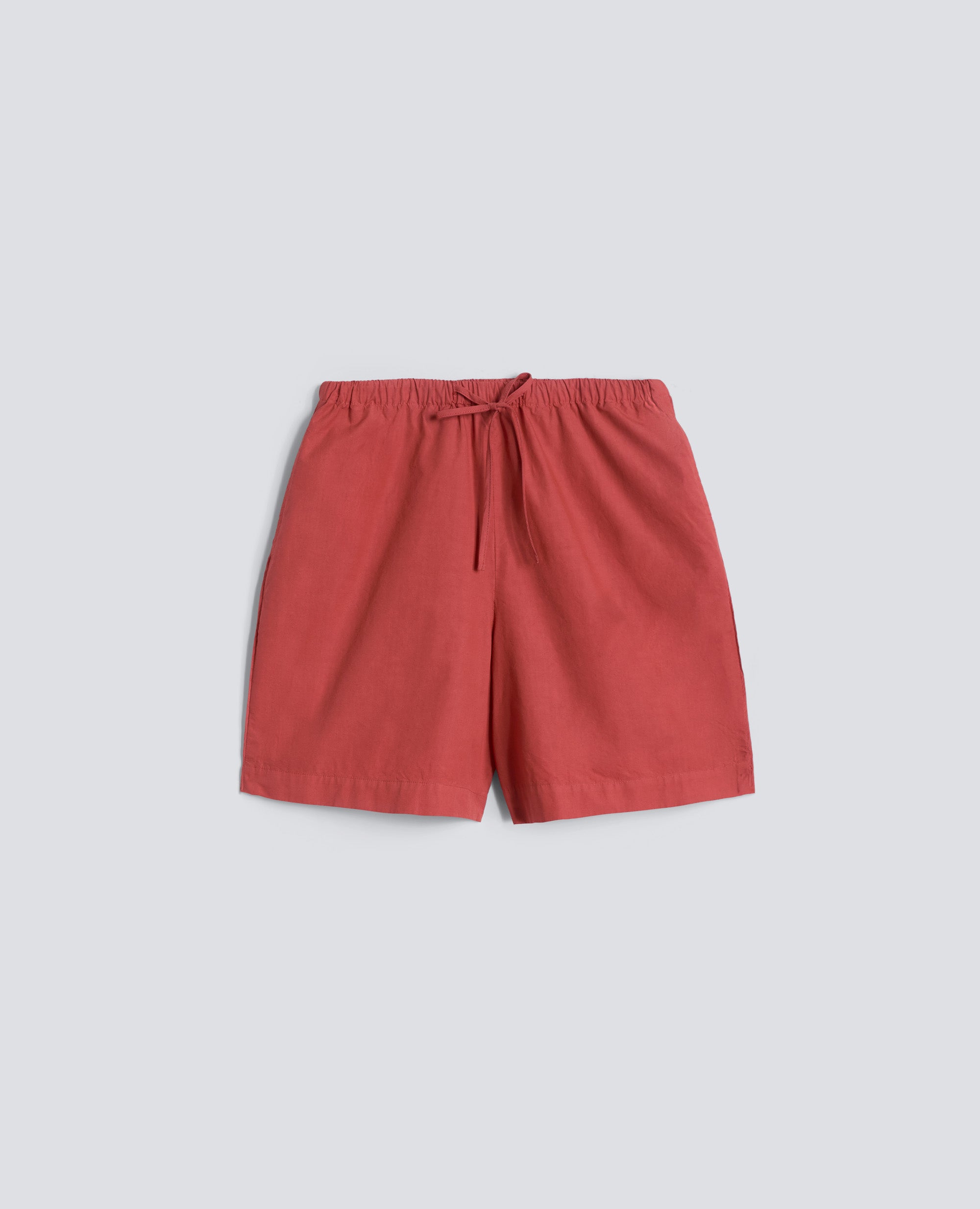SHORT IN POPELINE DI COTONE TINTO CAPO - ARANCIO - ASPESI