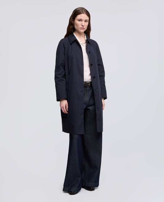 POLYAMID-BAUMWOLL-TWILL-SOPRABITO, REVERSIBEL IN RECYCELTEM NYLON - BLU - ASPESI