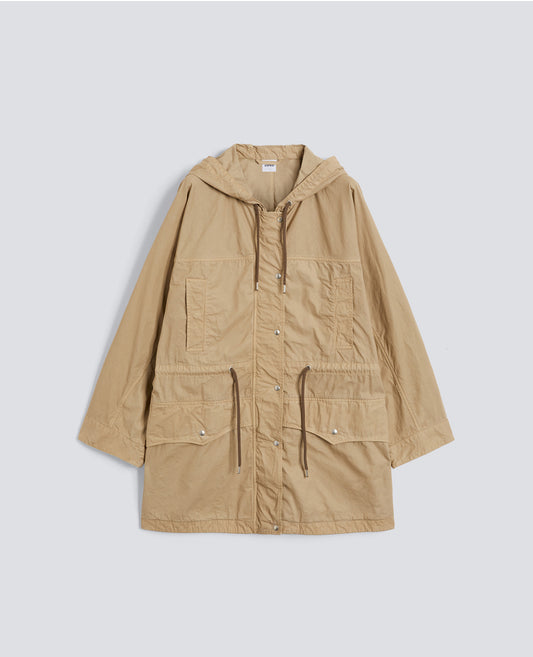 PARKA IN TELA DI COTONE TINTO CAPO - BEIGE - ASPESI