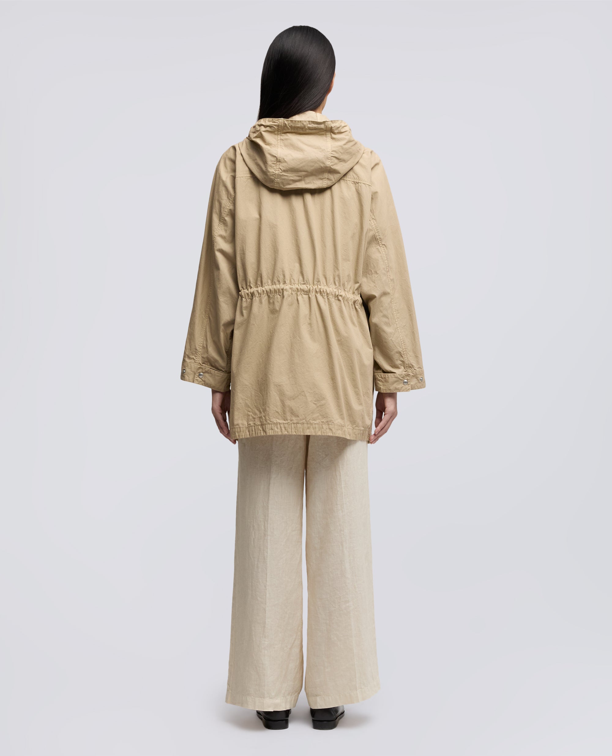 PARKA IN TELA DI COTONE TINTO CAPO - BEIGE - ASPESI