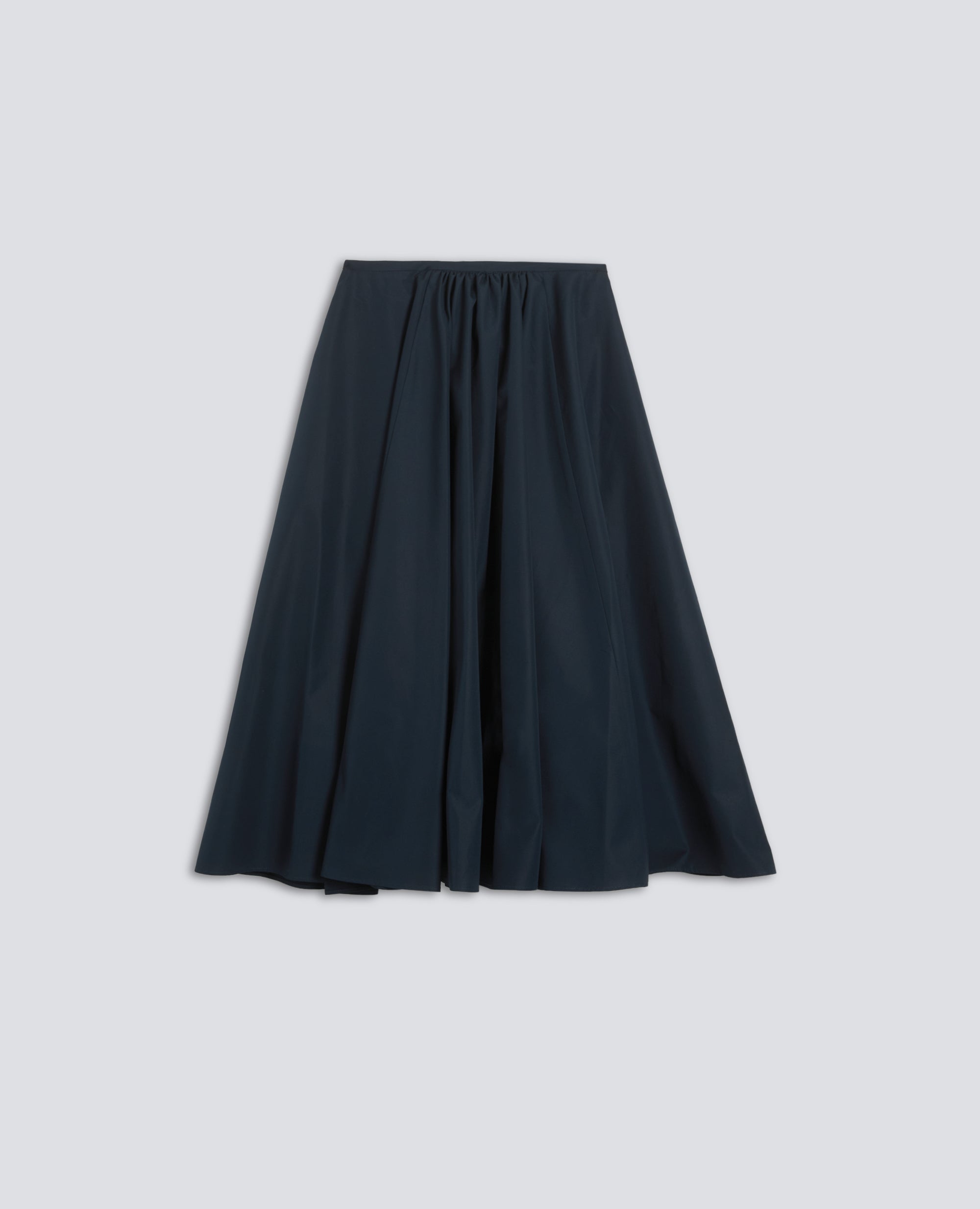 GONNA IN POPELINE COTONE - BLU - ASPESI