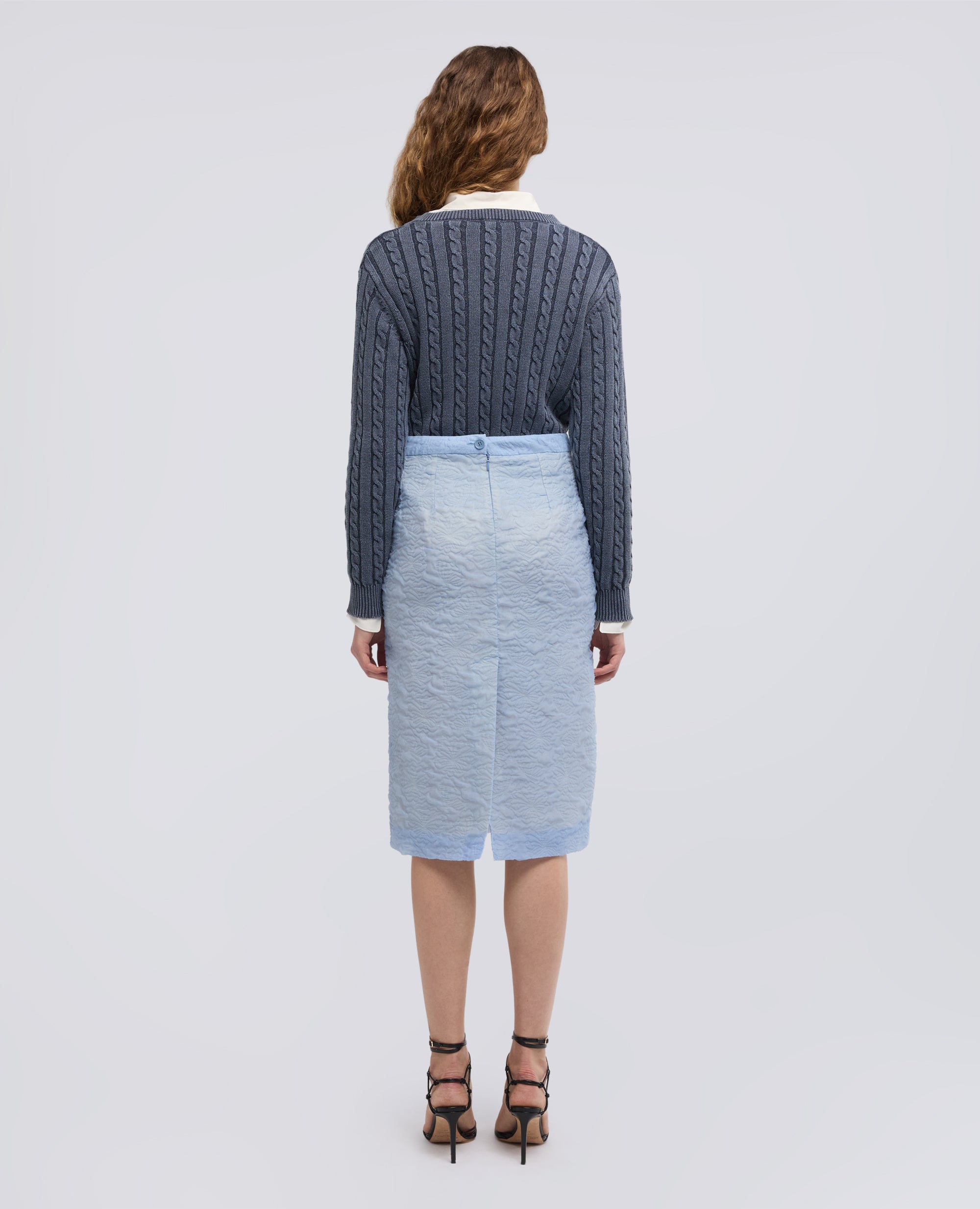 CLOQUE'-MANTELROCK - AZZURRO - ASPESI