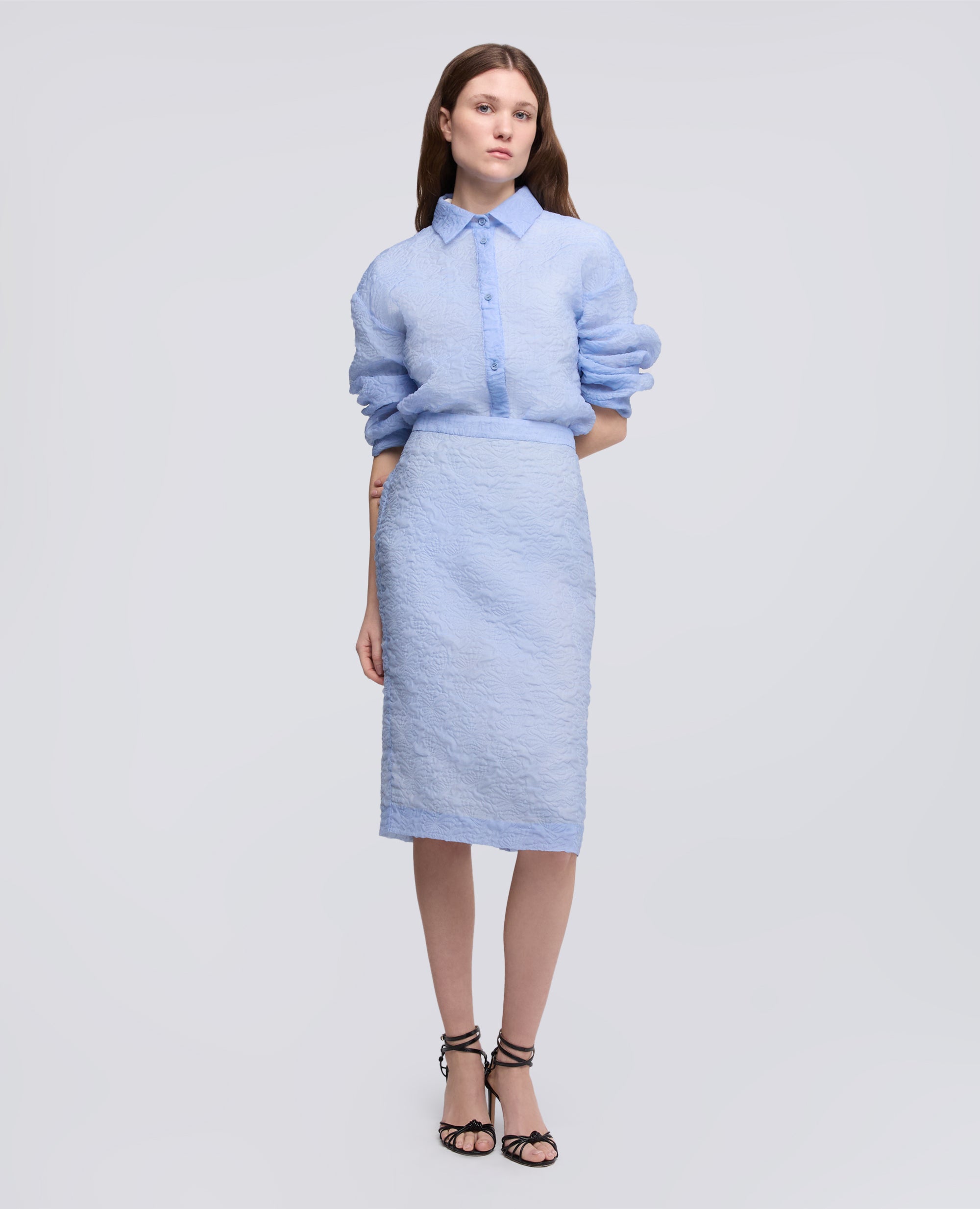CLOQUE'-MANTELROCK - AZZURRO - ASPESI