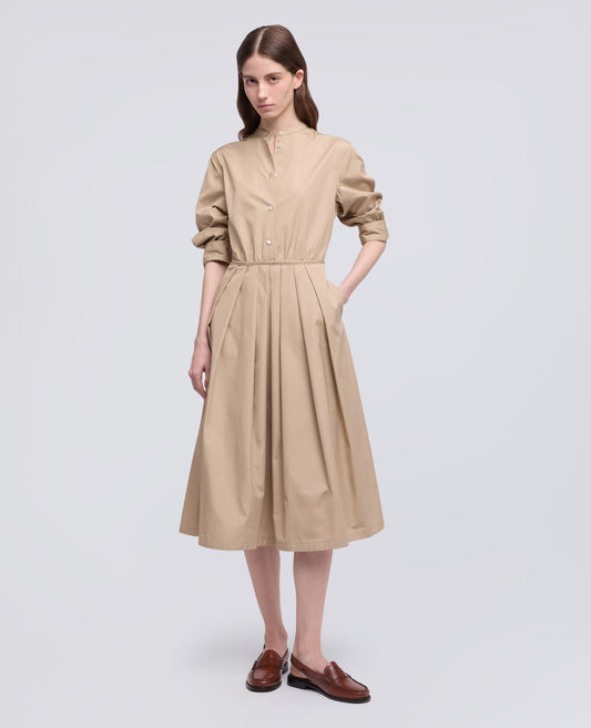 ABITO IN POPELINE DI COTONE - BEIGE - ASPESI