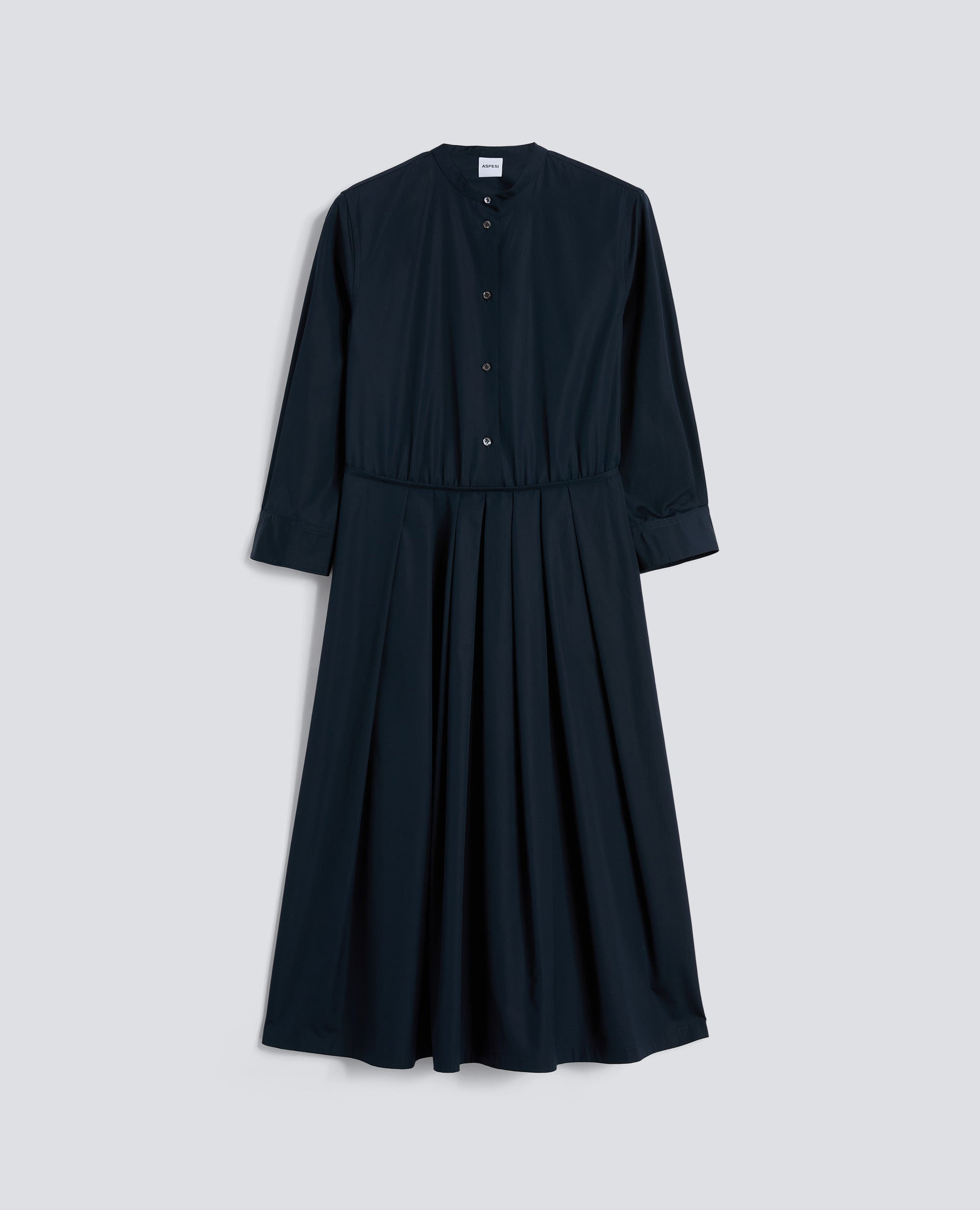 BAUMBAUM-POPLIN-KLEID - BLU - ASPESI