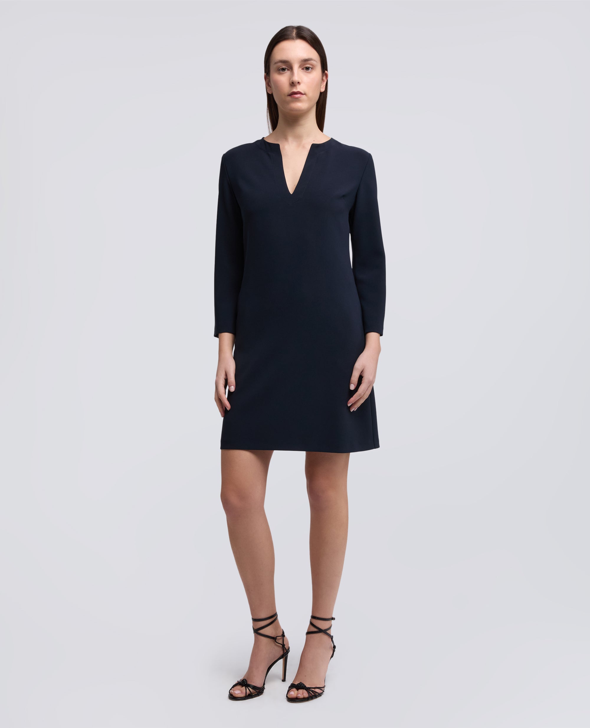 ABITO IN CADY CREPE IN TRIACETATO E POLIESTERE - BLU - ASPESI