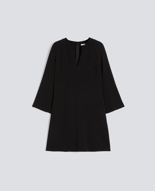 ABITO IN CADY CREPE IN TRIACETATO E POLIESTERE - NERO - ASPESI