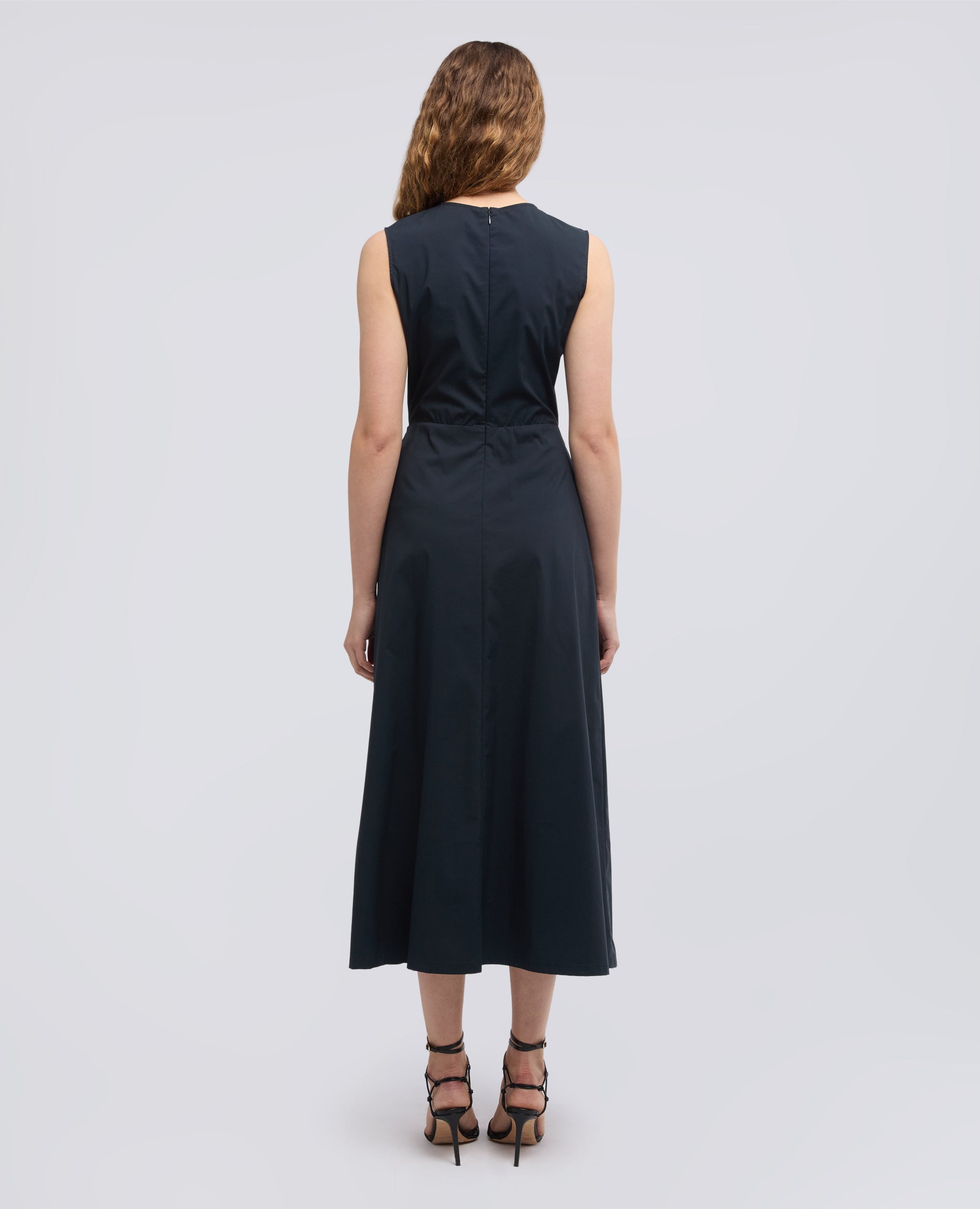 ABITO IN POPELINE DI COTONE NYLON STRETCH - BLU - ASPESI